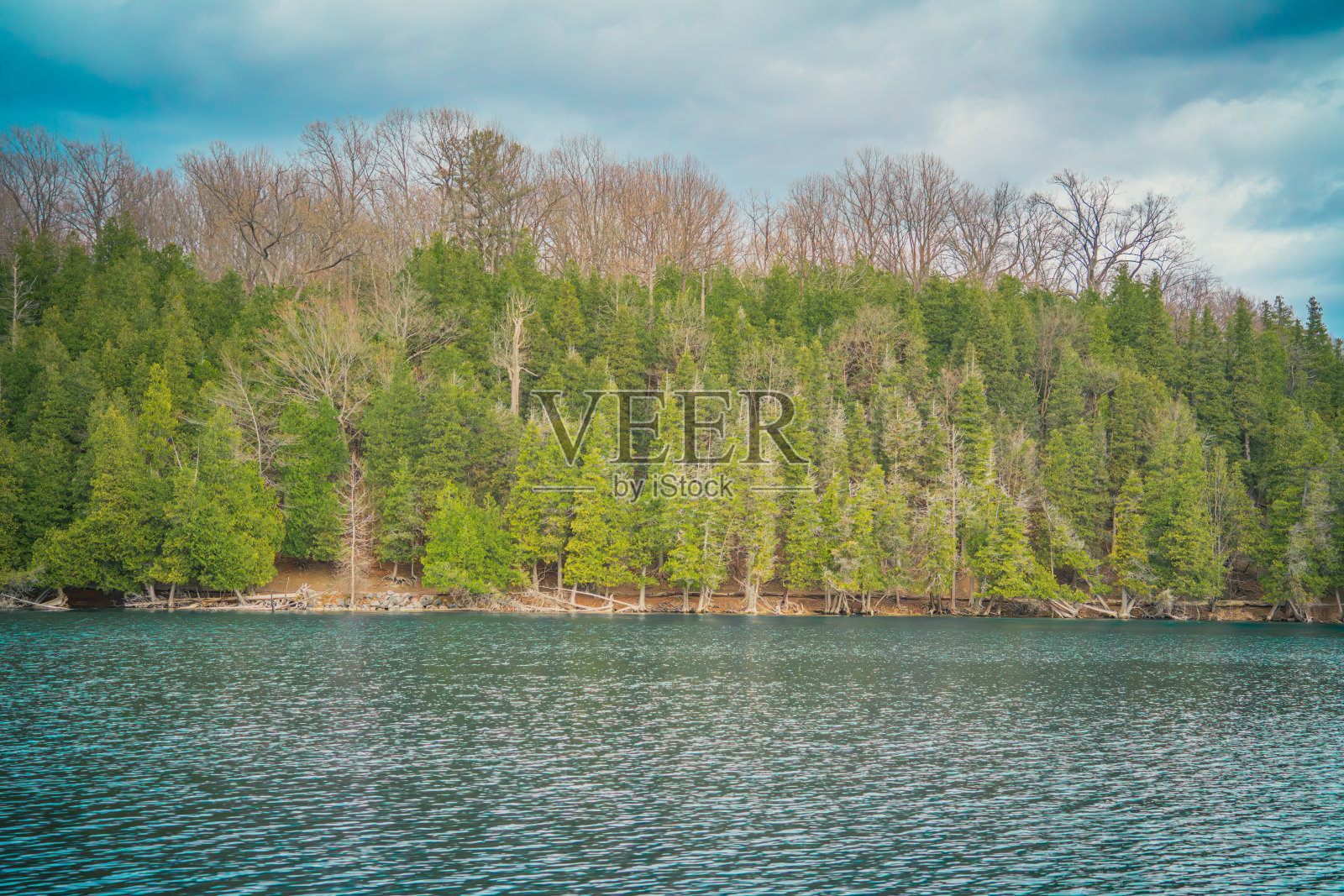 纽约绿湖州立公园的景观照片摄影图片