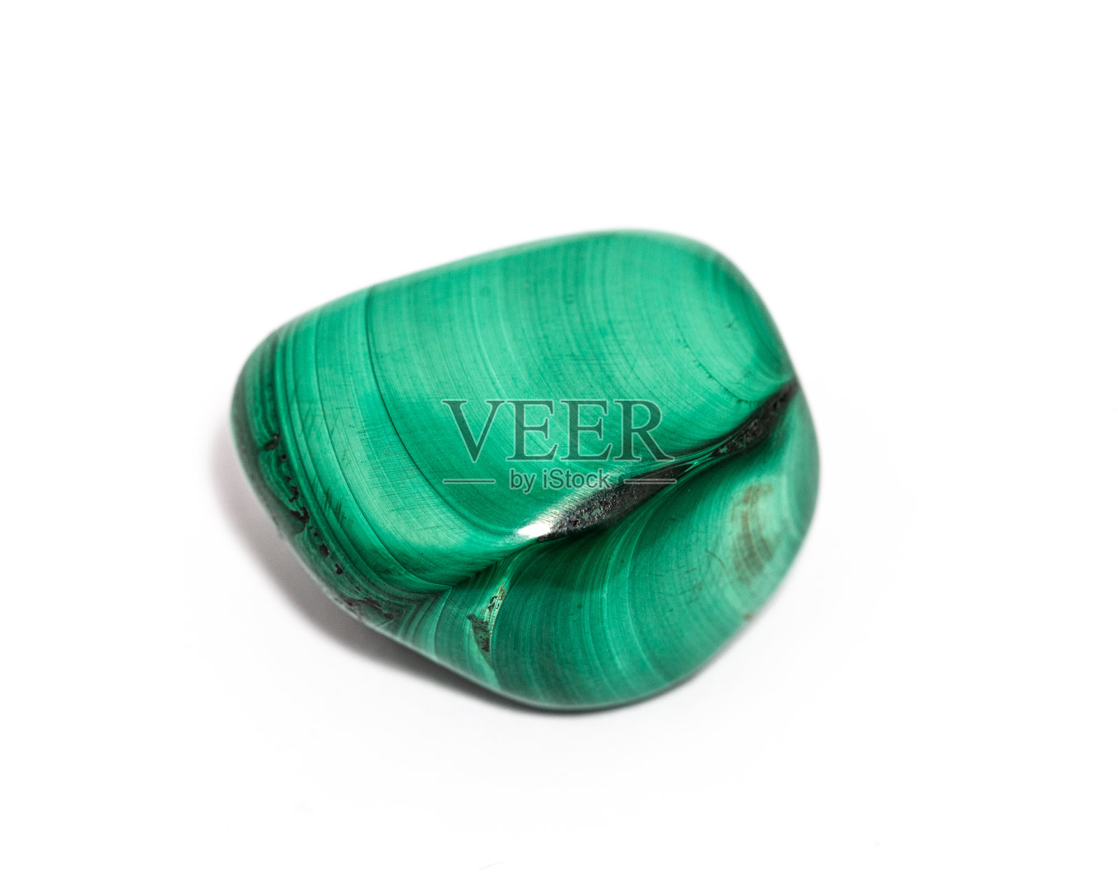 抛光孔雀石滚筒石照片摄影图片