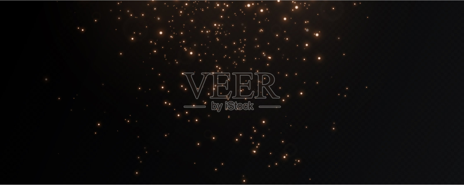 圣诞发光散景五彩纸屑光和闪闪发光的纹理覆盖为您的设计。节日闪闪发光的金粉。假日粉末粉尘卡片，邀请，横幅，广告。插画图片素材