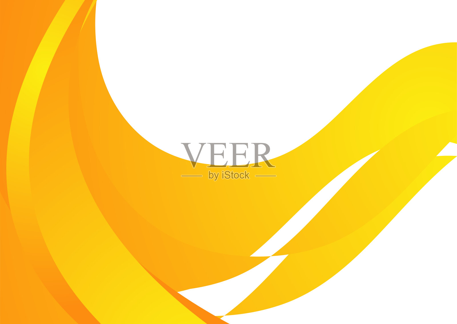 橙色白色的最小波浪抽象背景插画图片素材