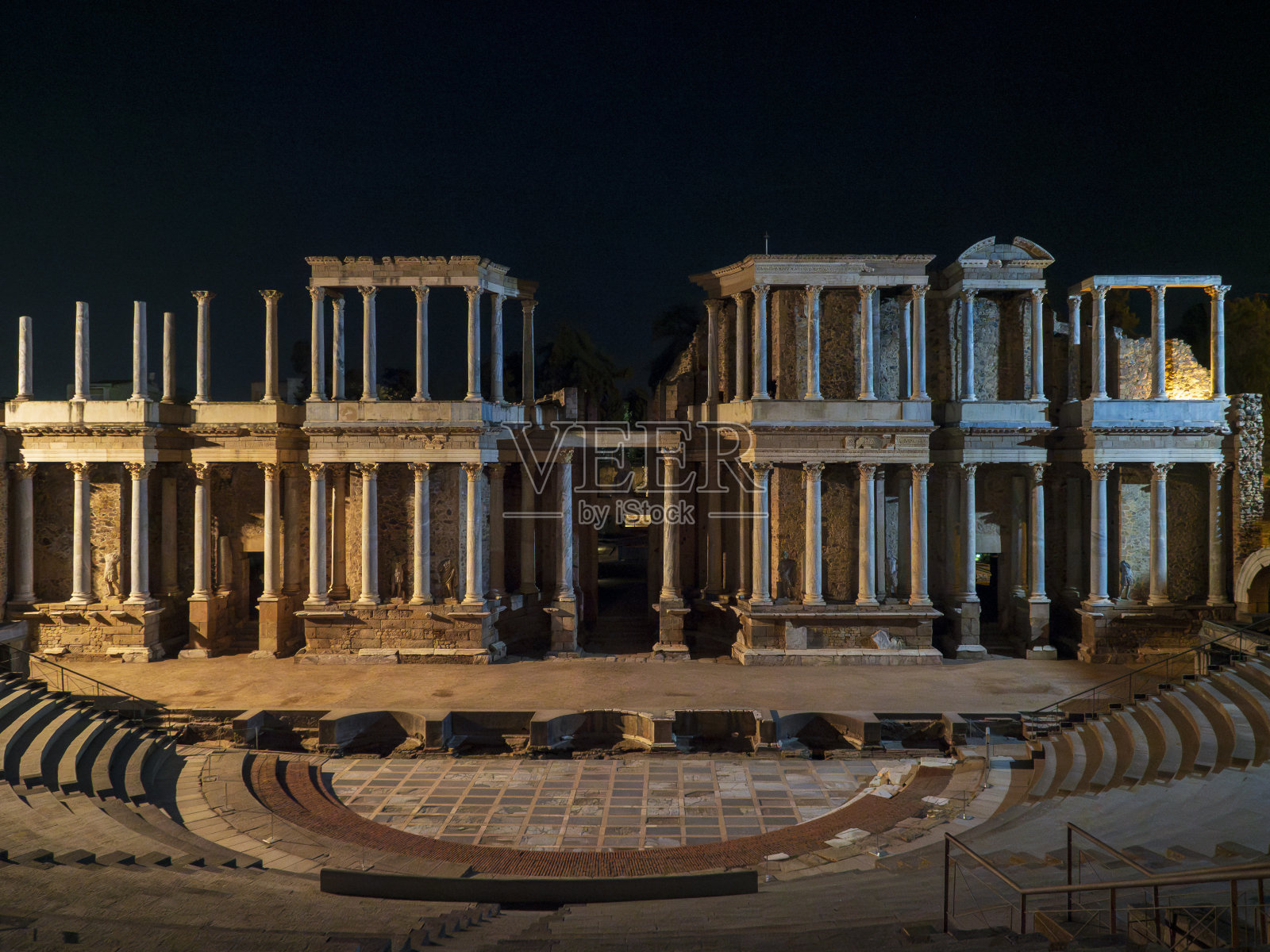 罗马人的考古遗迹照片摄影图片