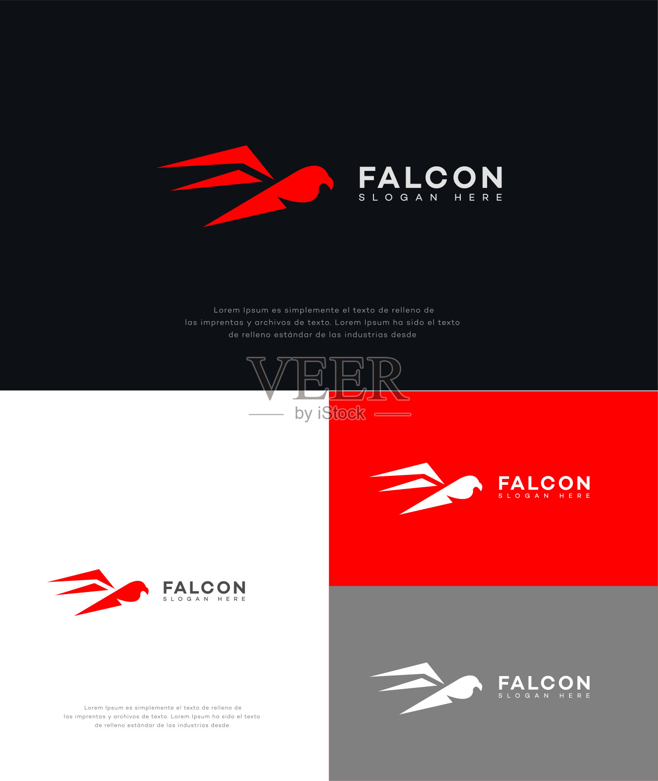 猎鹰图标品牌标志识别标志符号模板插画图片素材