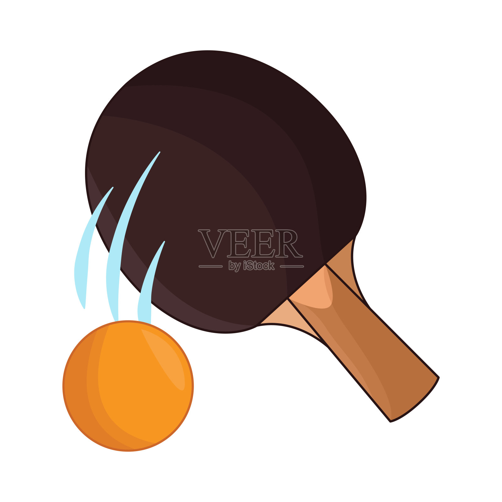 乒乓球插画图片素材