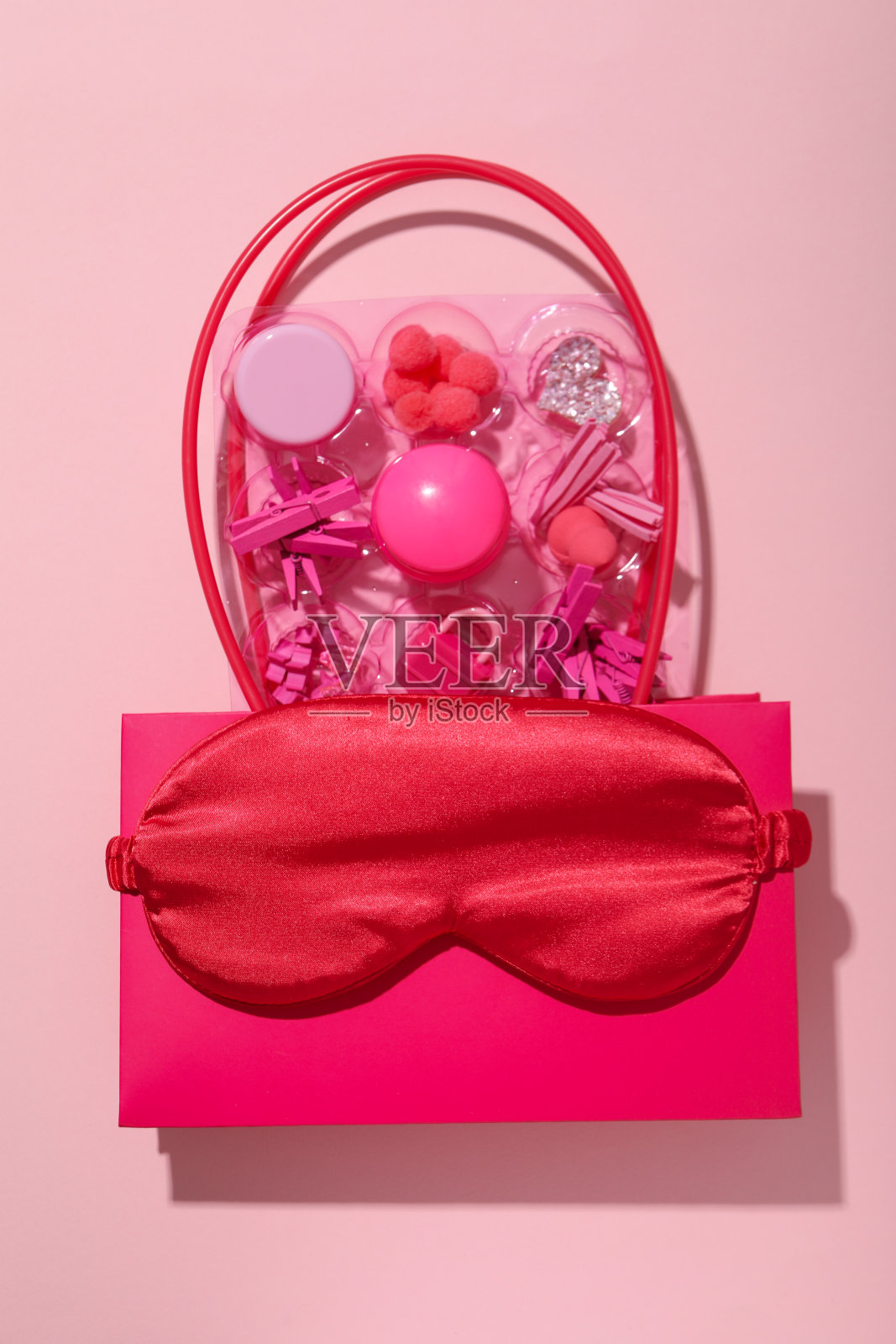 芭比粉风格概念照片摄影图片