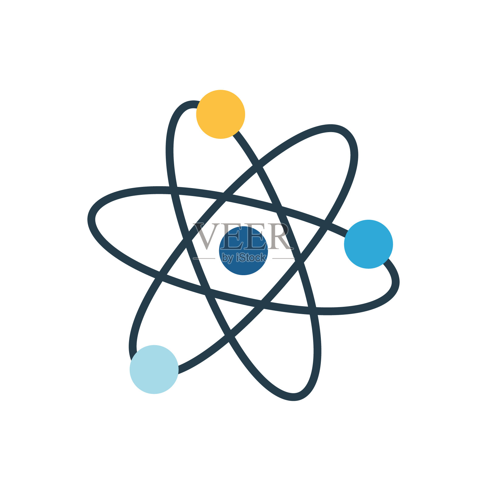 孤立原子图标插画图片素材