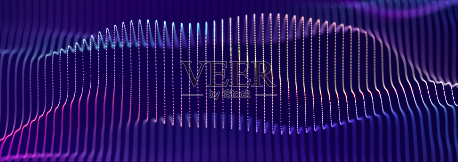 数字景观与点和线。网络空间网格。设计的背景概念。3 d照片摄影图片