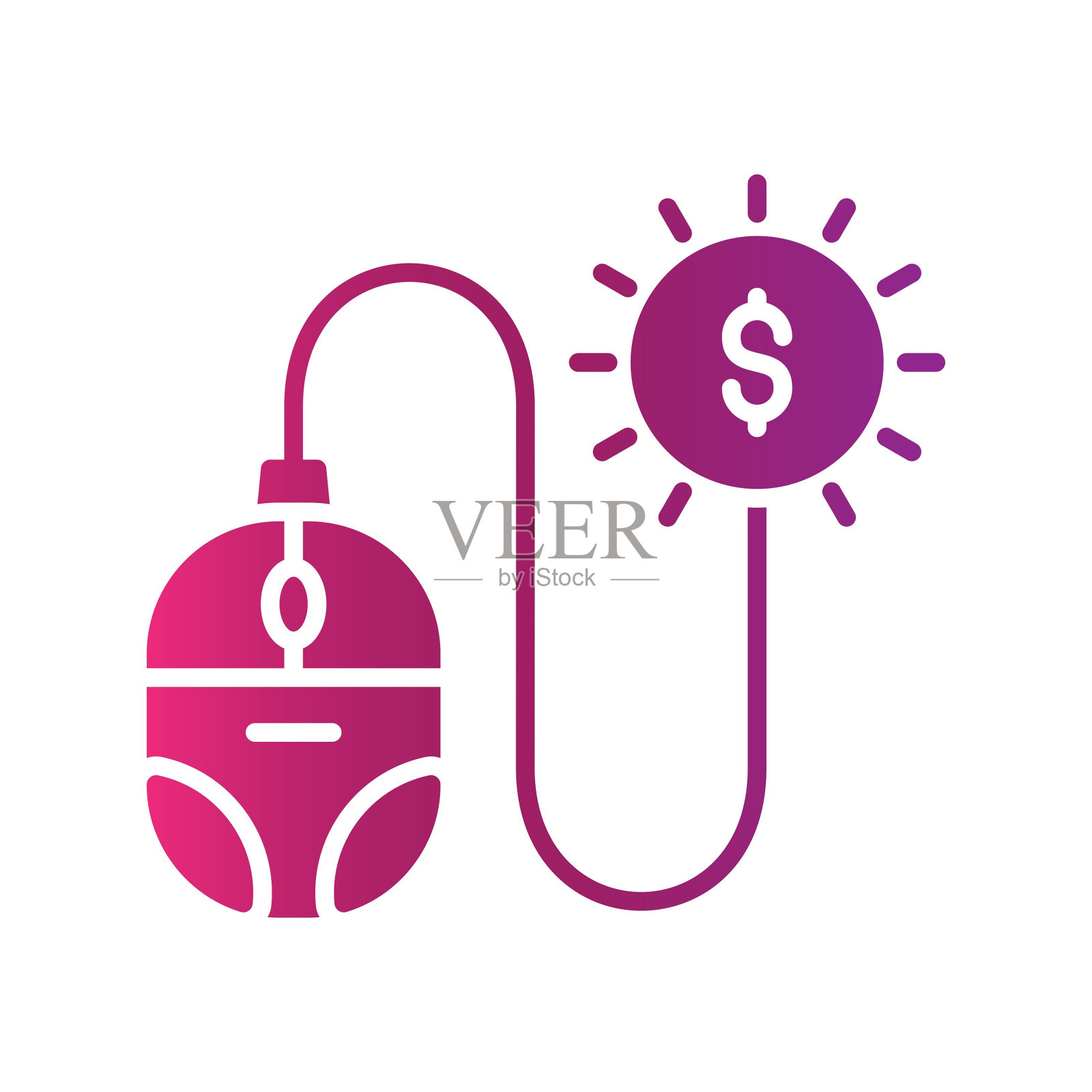 点击付费图标插画图片素材