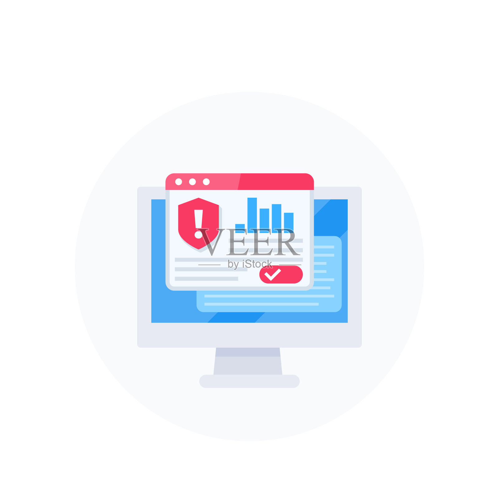 健身，健康，健身房时尚图标上的圆圈插画图片素材