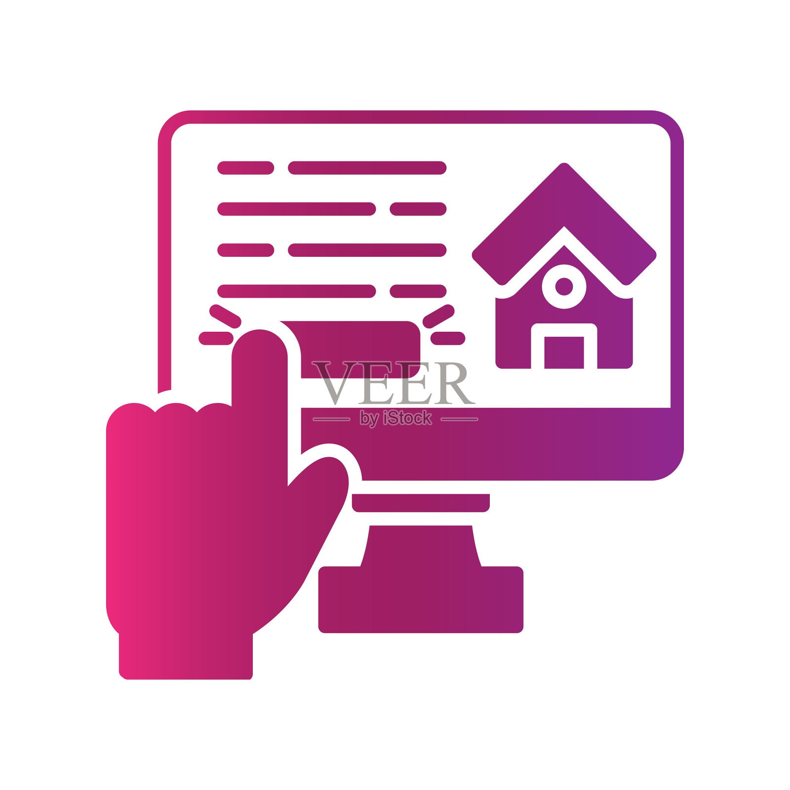 网上订票图标插画图片素材