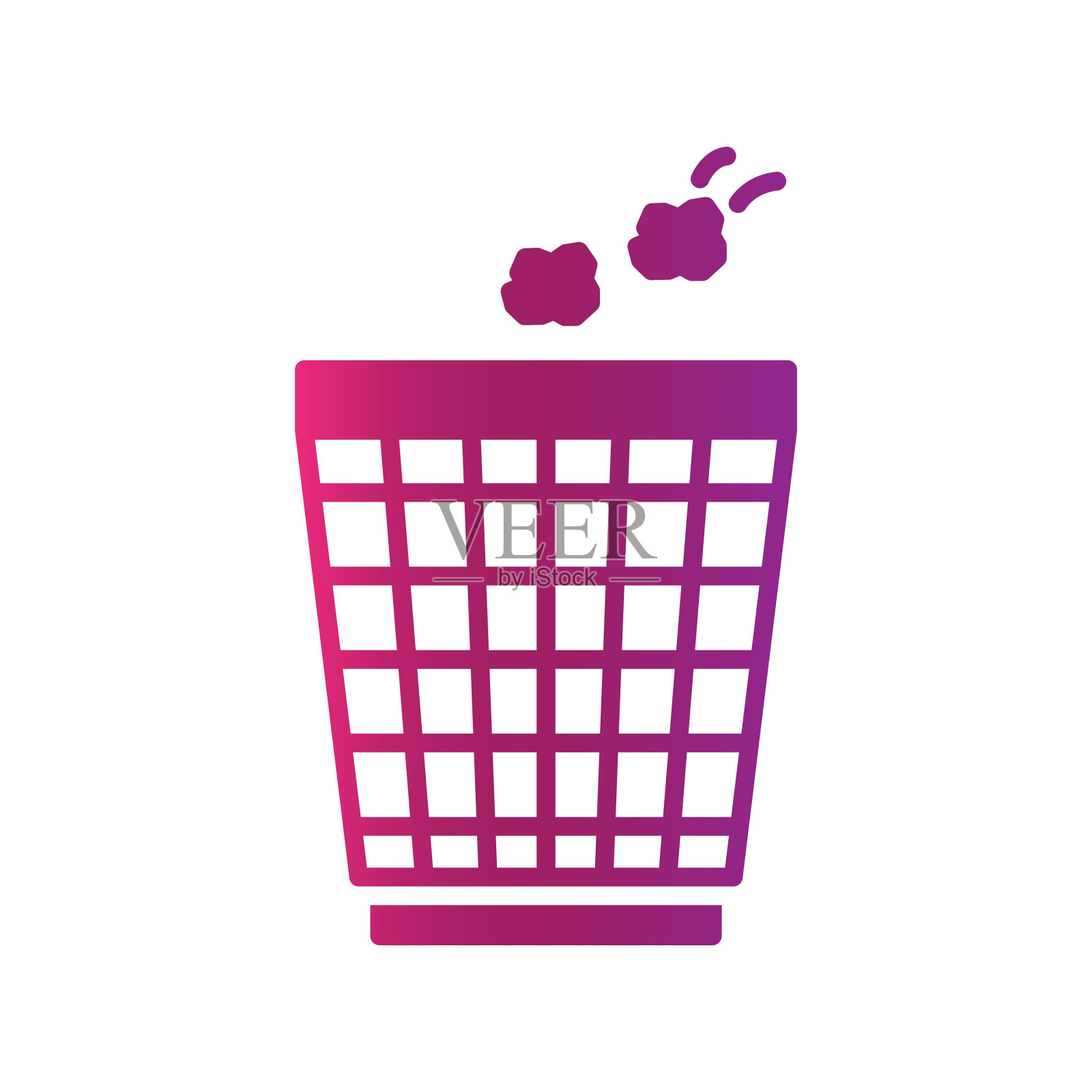 垃圾桶图标插画图片素材