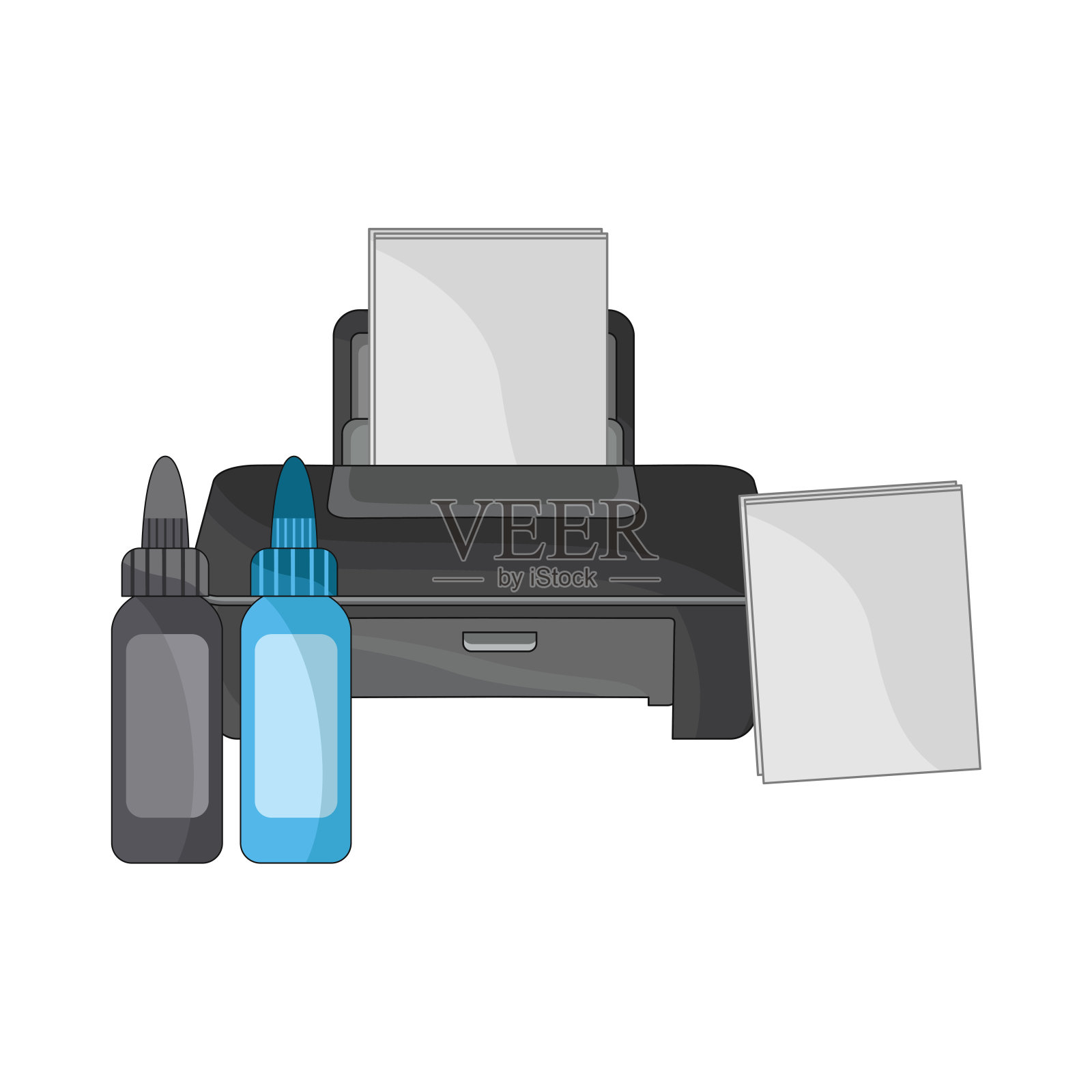 打印机插画图片素材