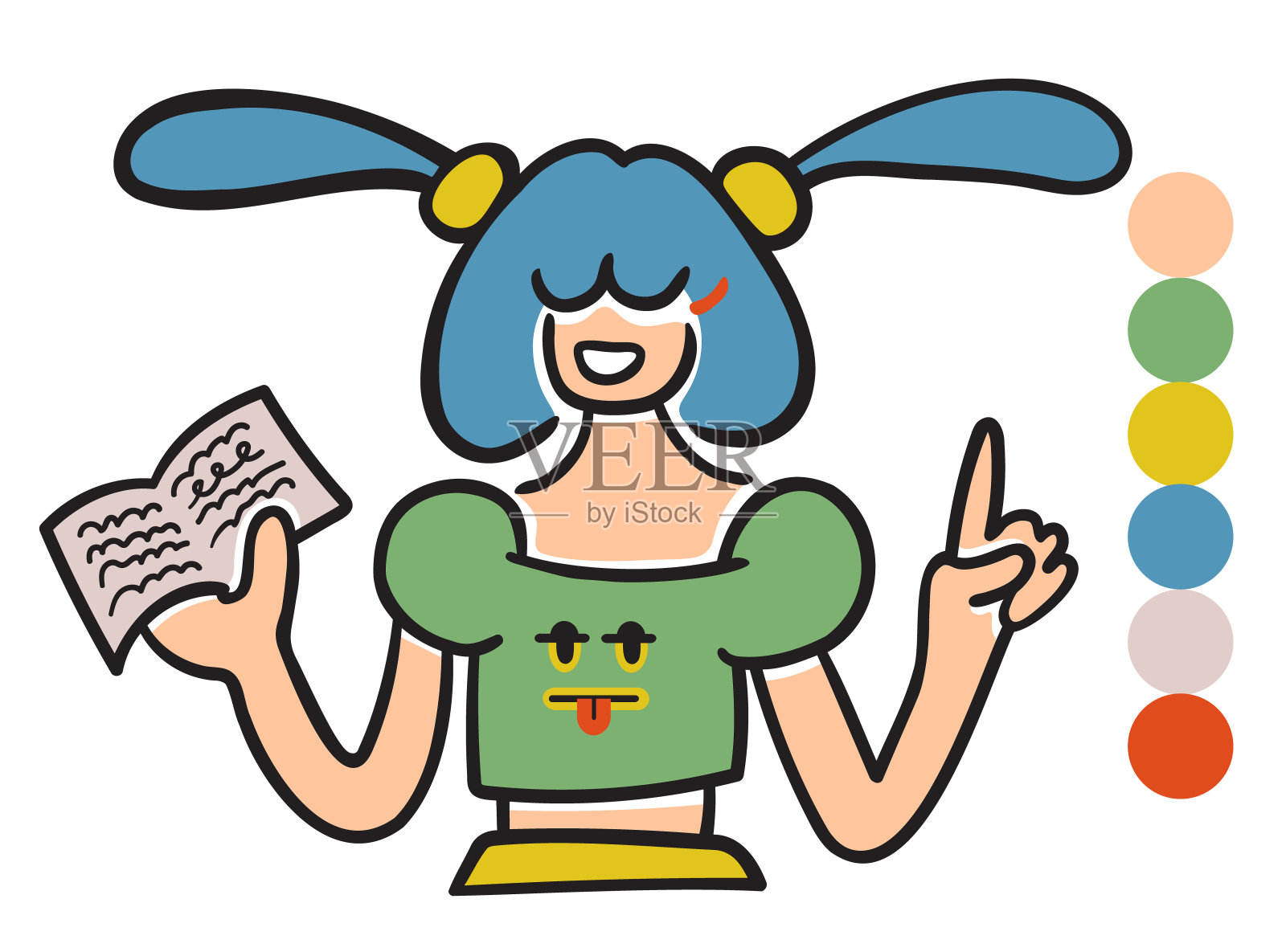 peopleheadscolor插画图片素材