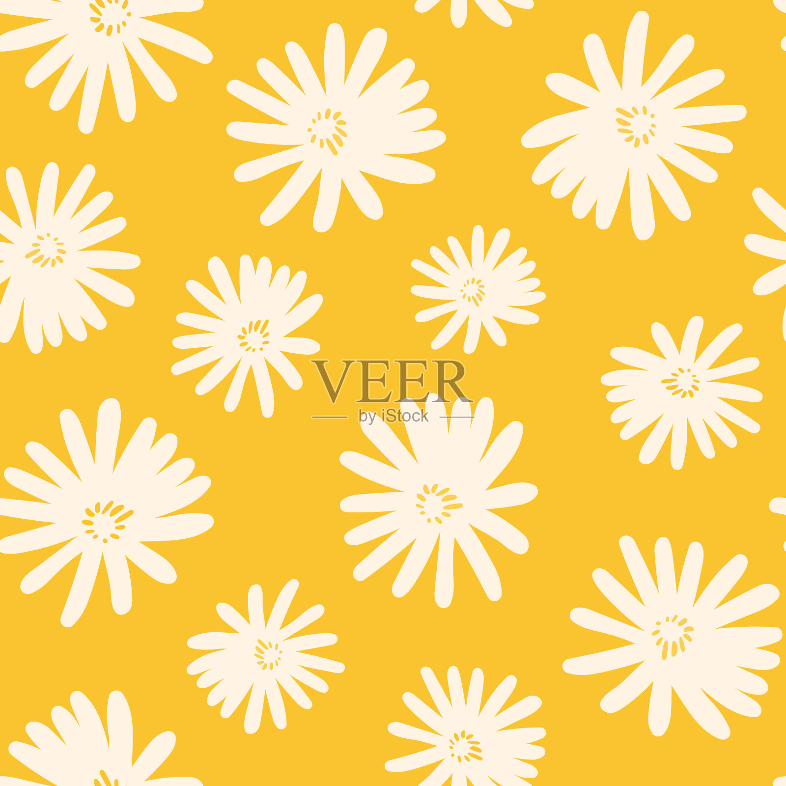 基于传统民间艺术装饰的无缝花卉图案。彩色背景上的彩色花朵。北欧风格。瑞典北欧风格。矢量插图。简单简约的图案插画图片素材