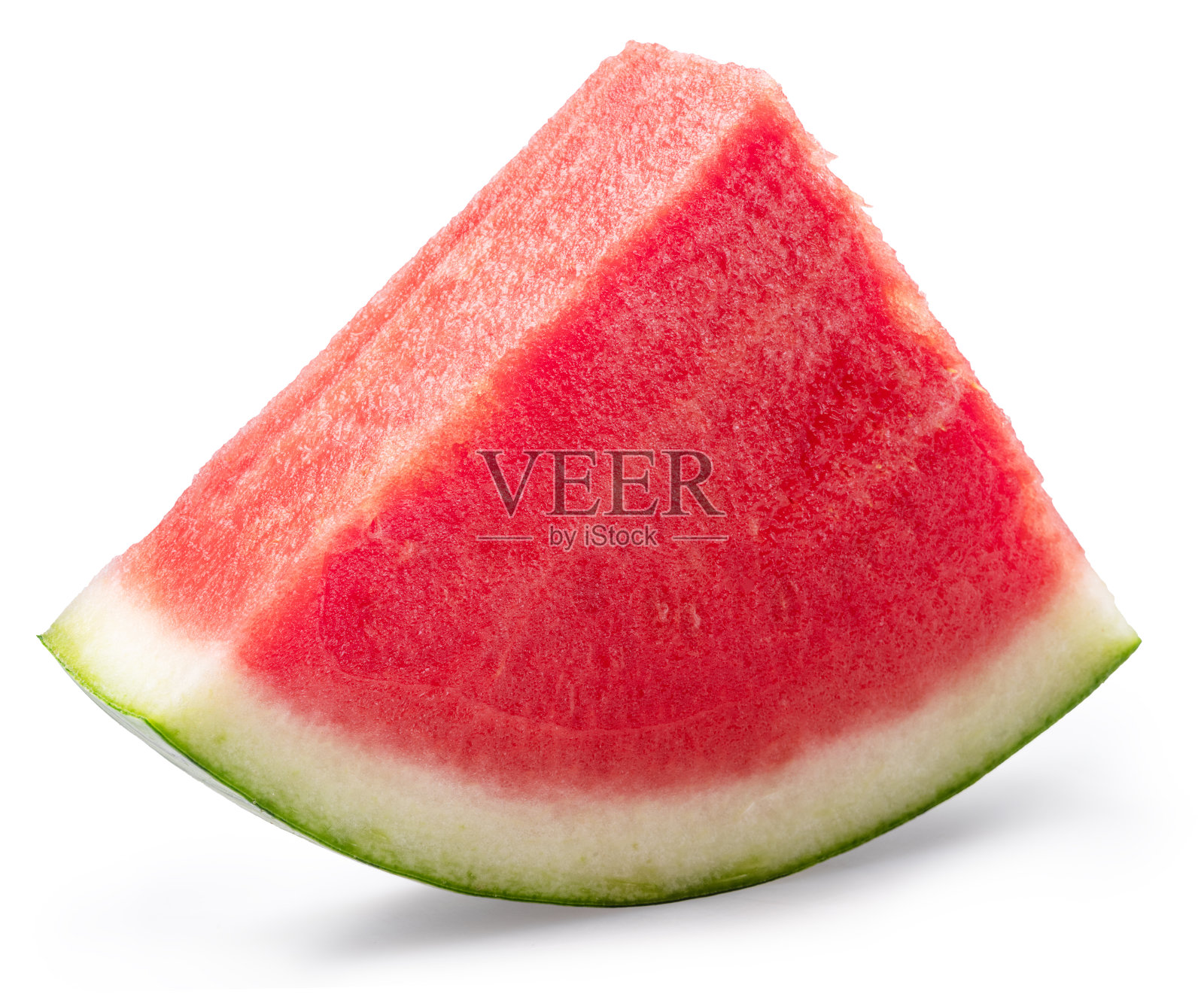 无籽西瓜片孤立在白色背景。文件包含剪辑路径。照片摄影图片