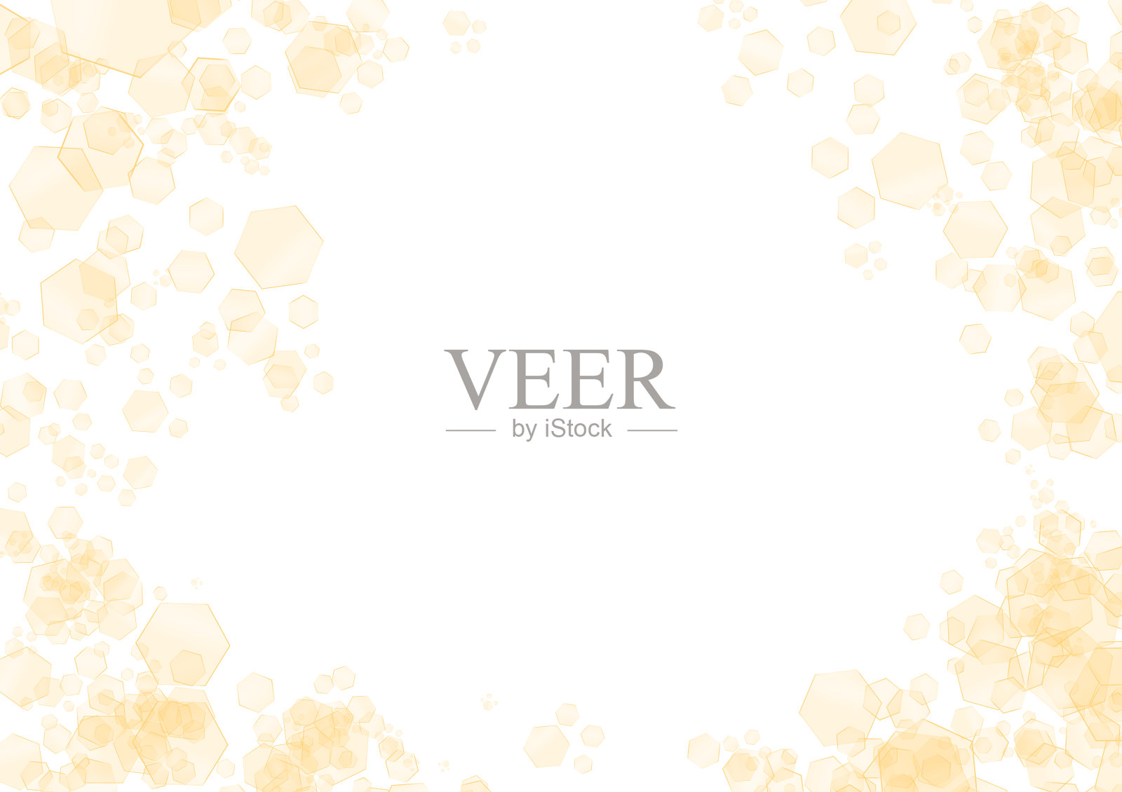 几何(六边形)框架。蜂窝。时尚。插画图片素材