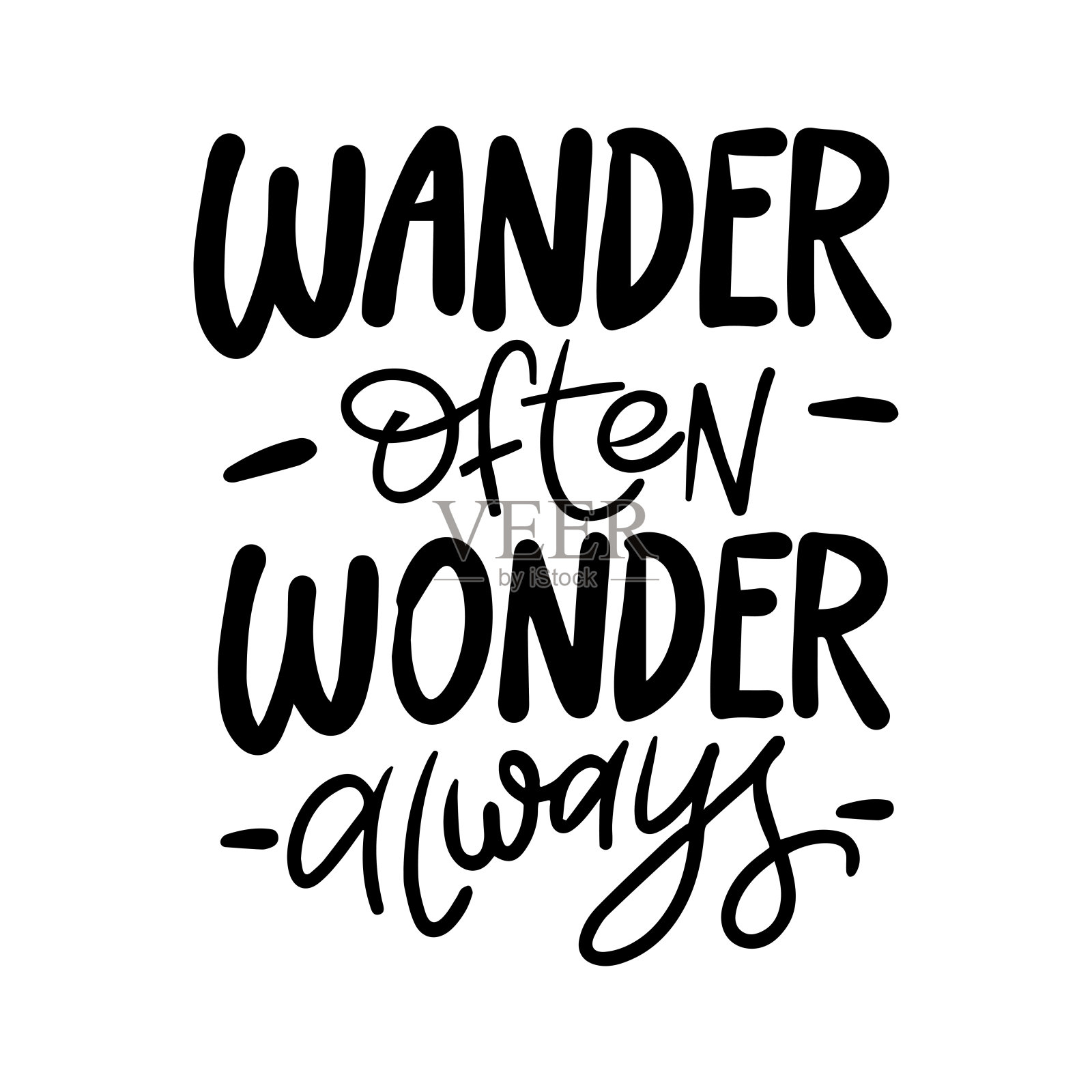 关于旅行和冒险的积极评价。手绘的文字卡片或海报。孤立在白色背景上。插画图片素材