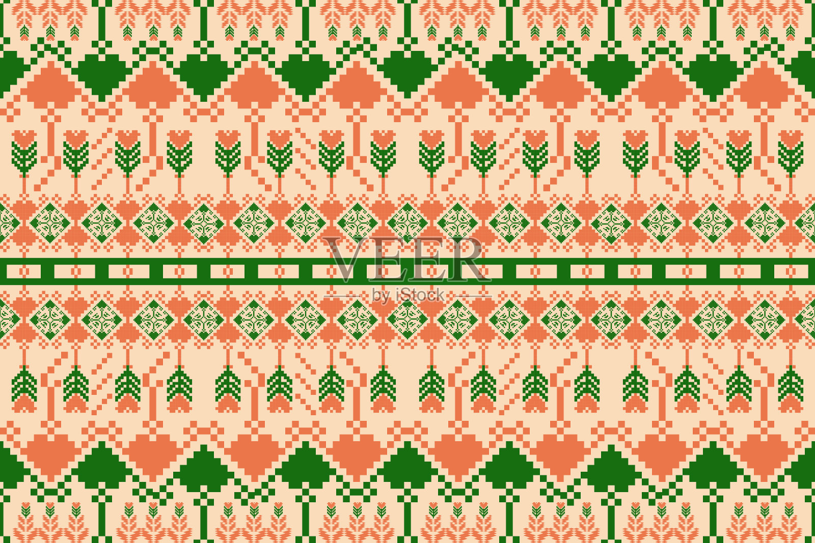 像素布图案抽象插画图片素材