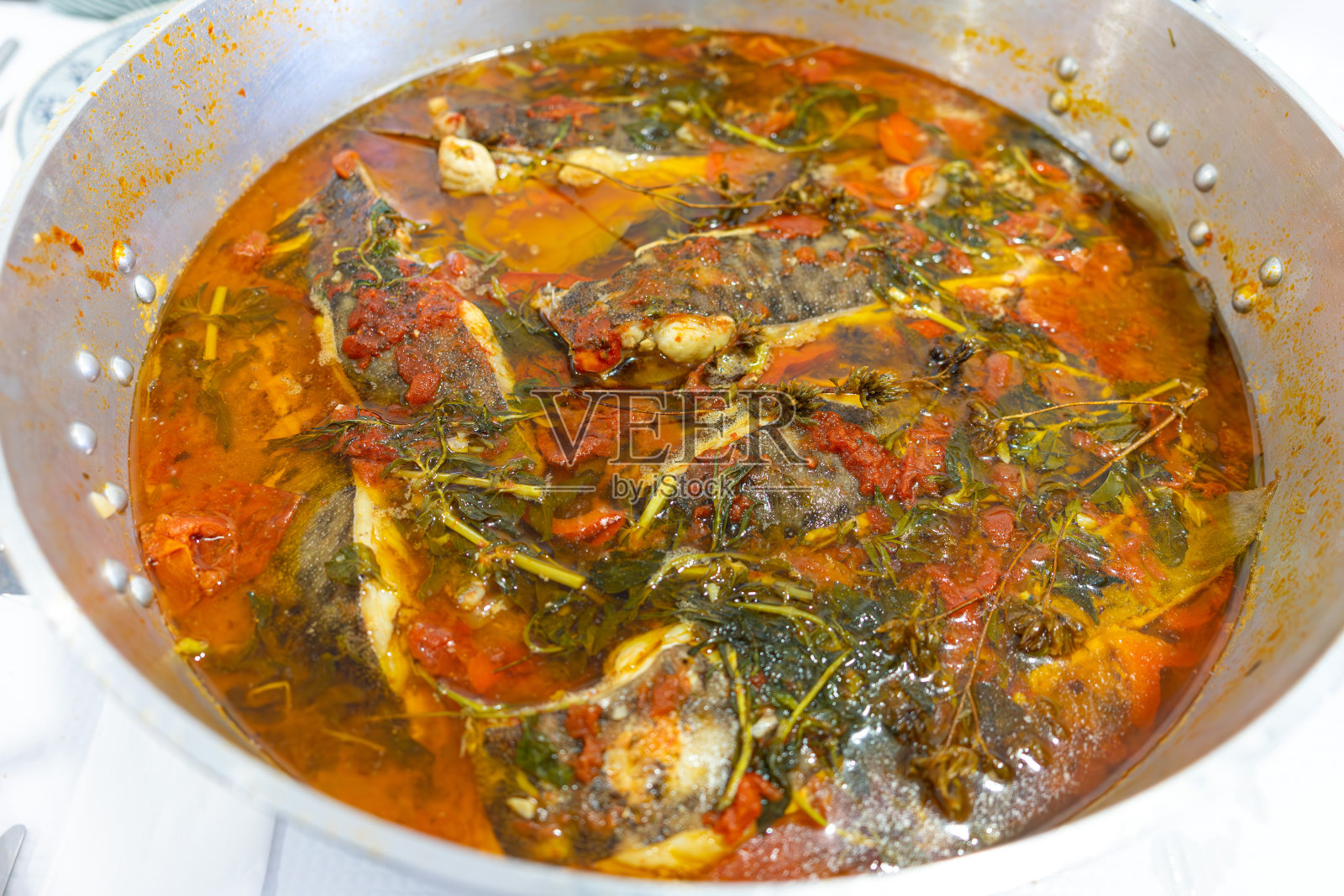 传统的葡萄牙炖鱼。照片摄影图片