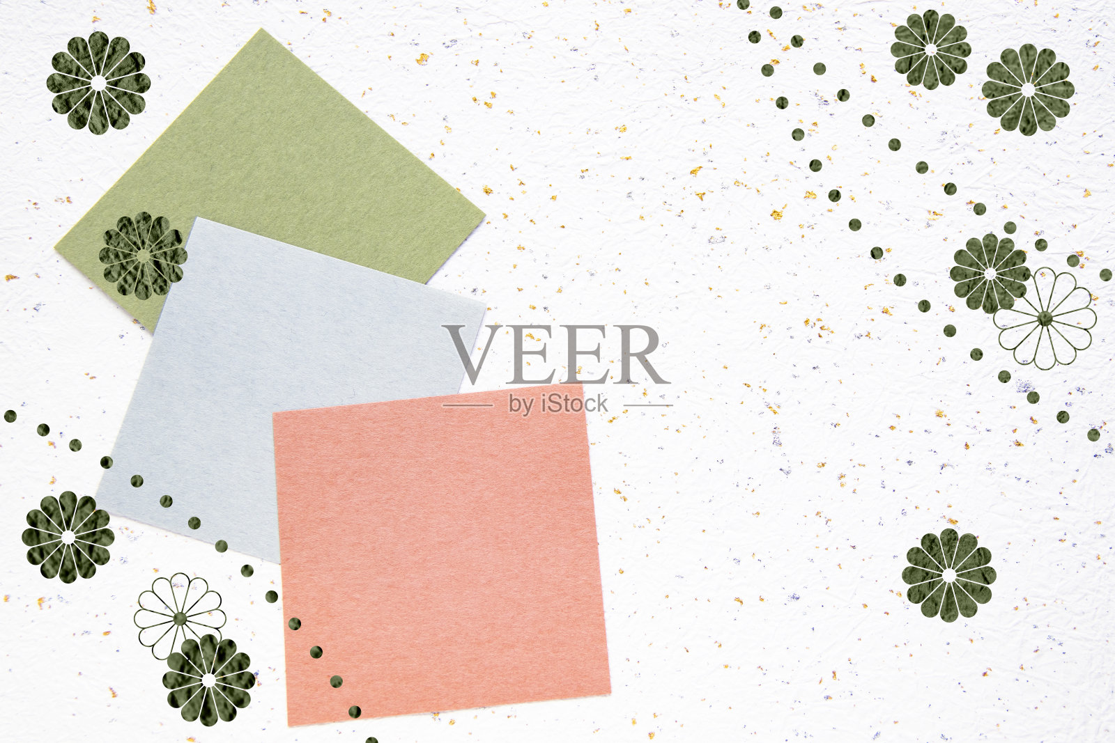 五颜六色的Washi纸设计。照片拼贴。照片摄影图片