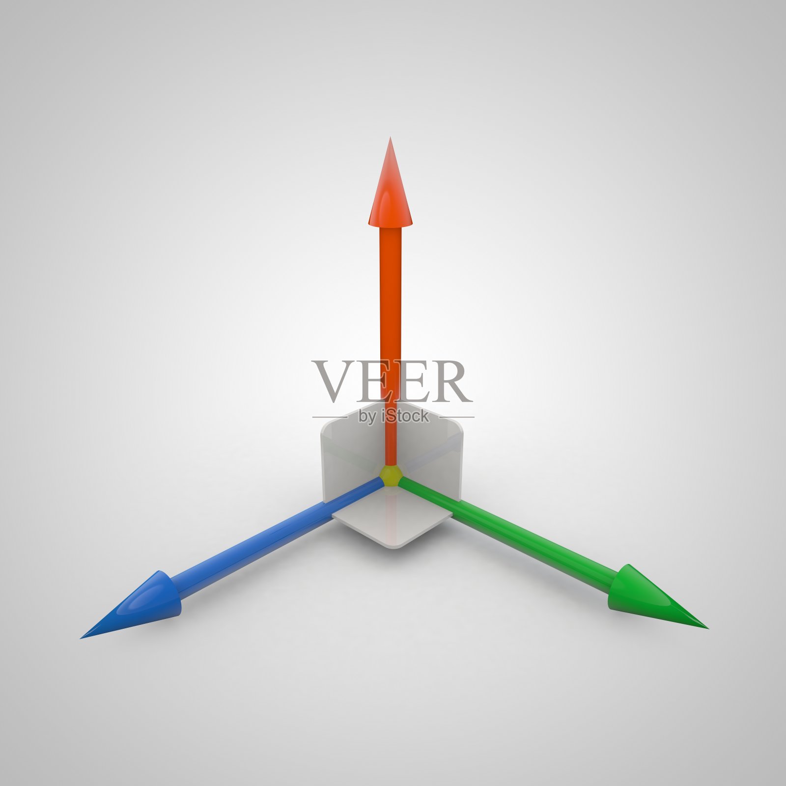 三维坐标轴的三维插图照片摄影图片