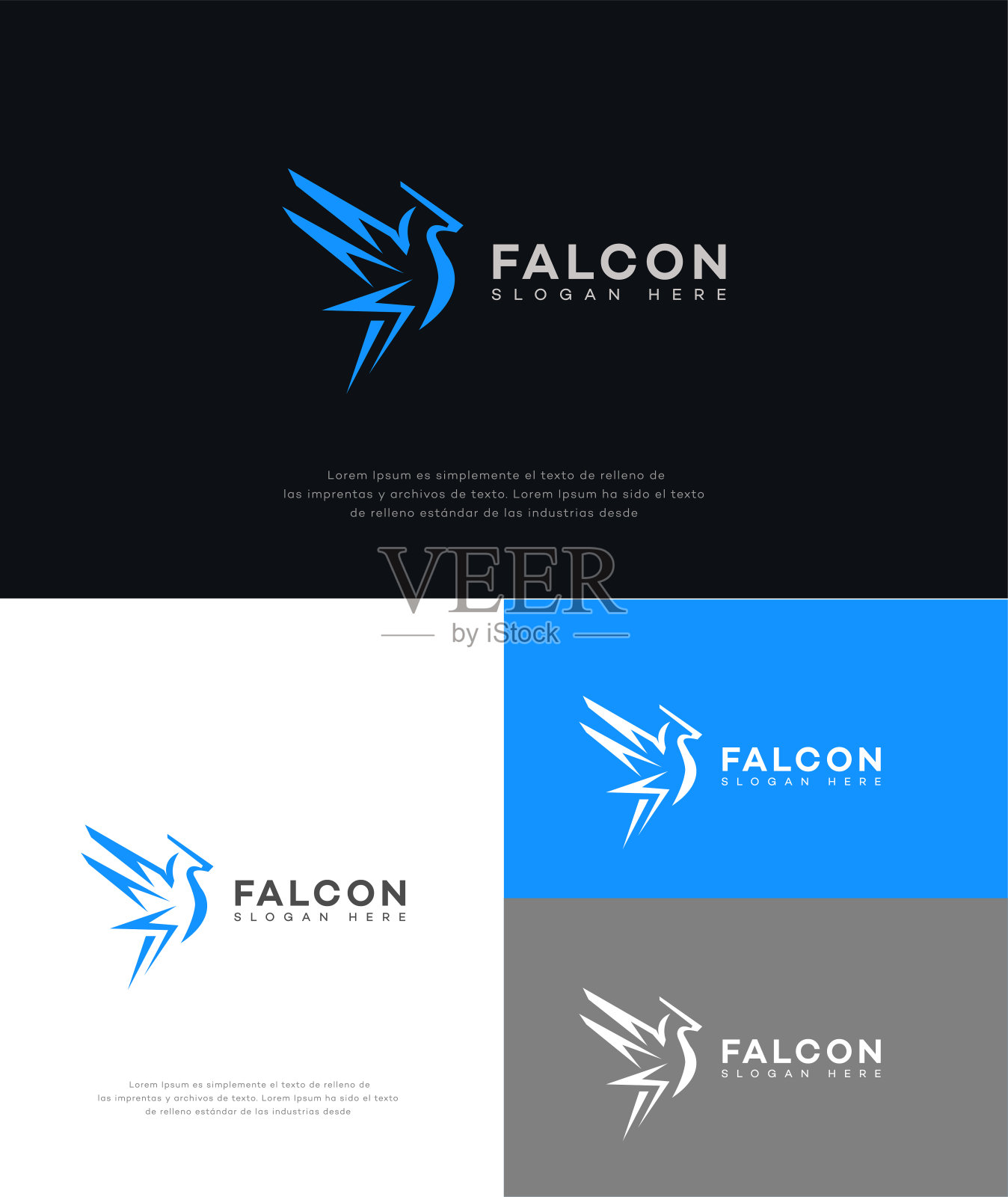 猎鹰图标品牌标志识别标志符号模板插画图片素材