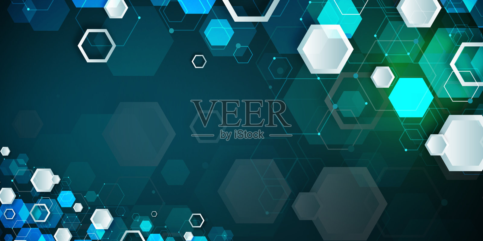 分子六边形结构医疗保健和医学背景插画图片素材