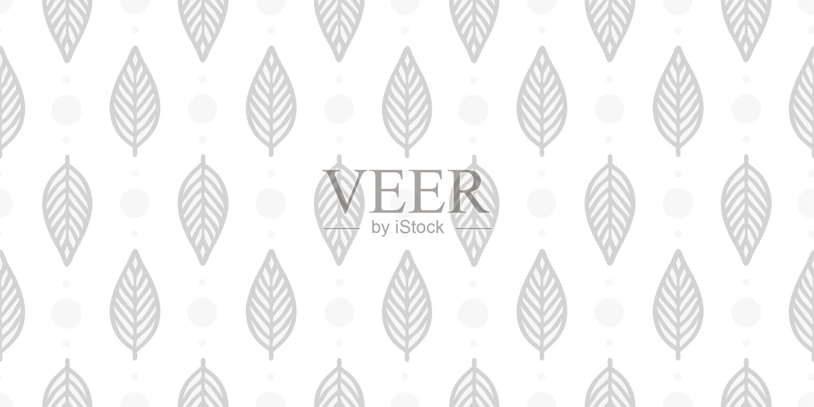 有机图案，植物图案背景。无缝pattern.Vector。插画图片素材