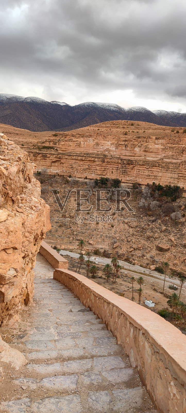 古菲峡谷(古菲阳台)。方案。阿尔及利亚照片摄影图片