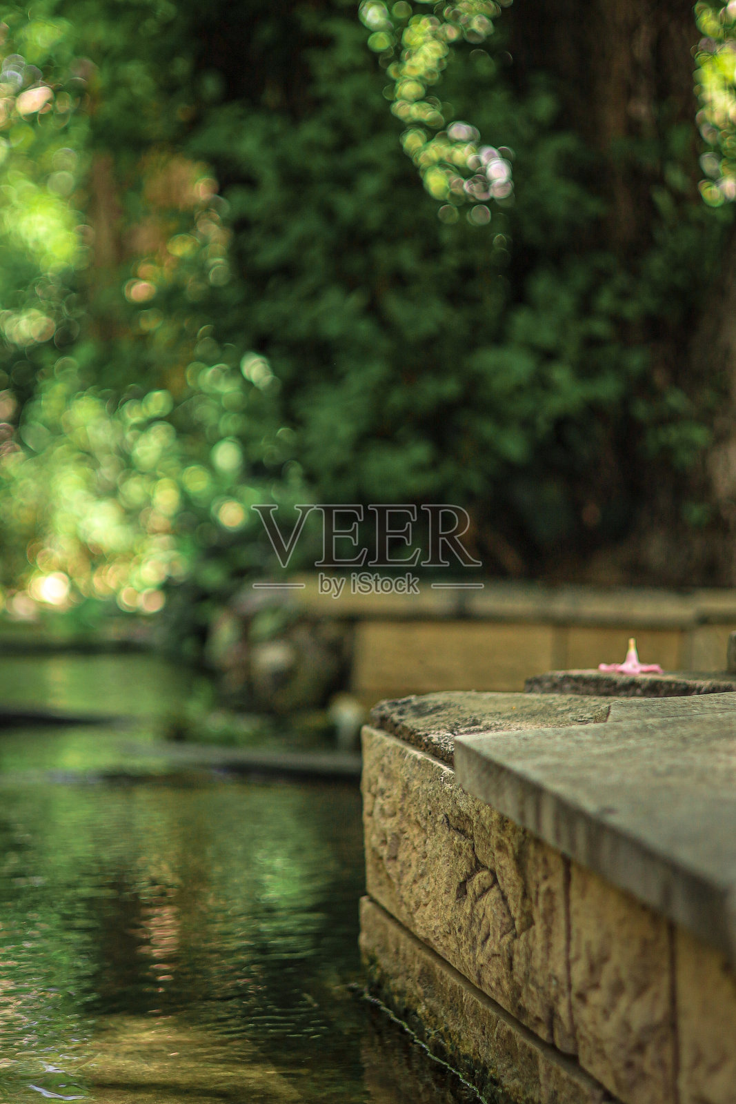 美丽的山间水源照片摄影图片