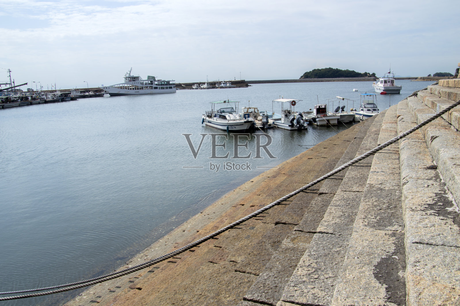 渔船在Tomonoura日本24-8-2016照片摄影图片