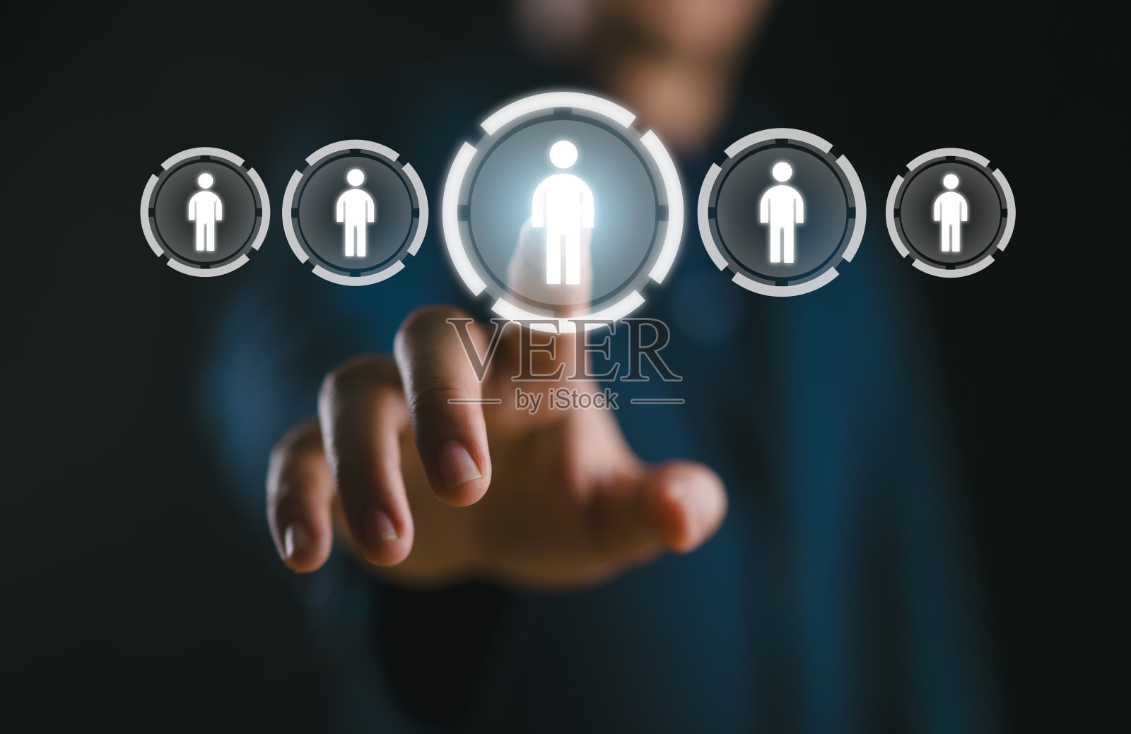 人力资源人力资源管理招聘就业猎头理念。照片摄影图片