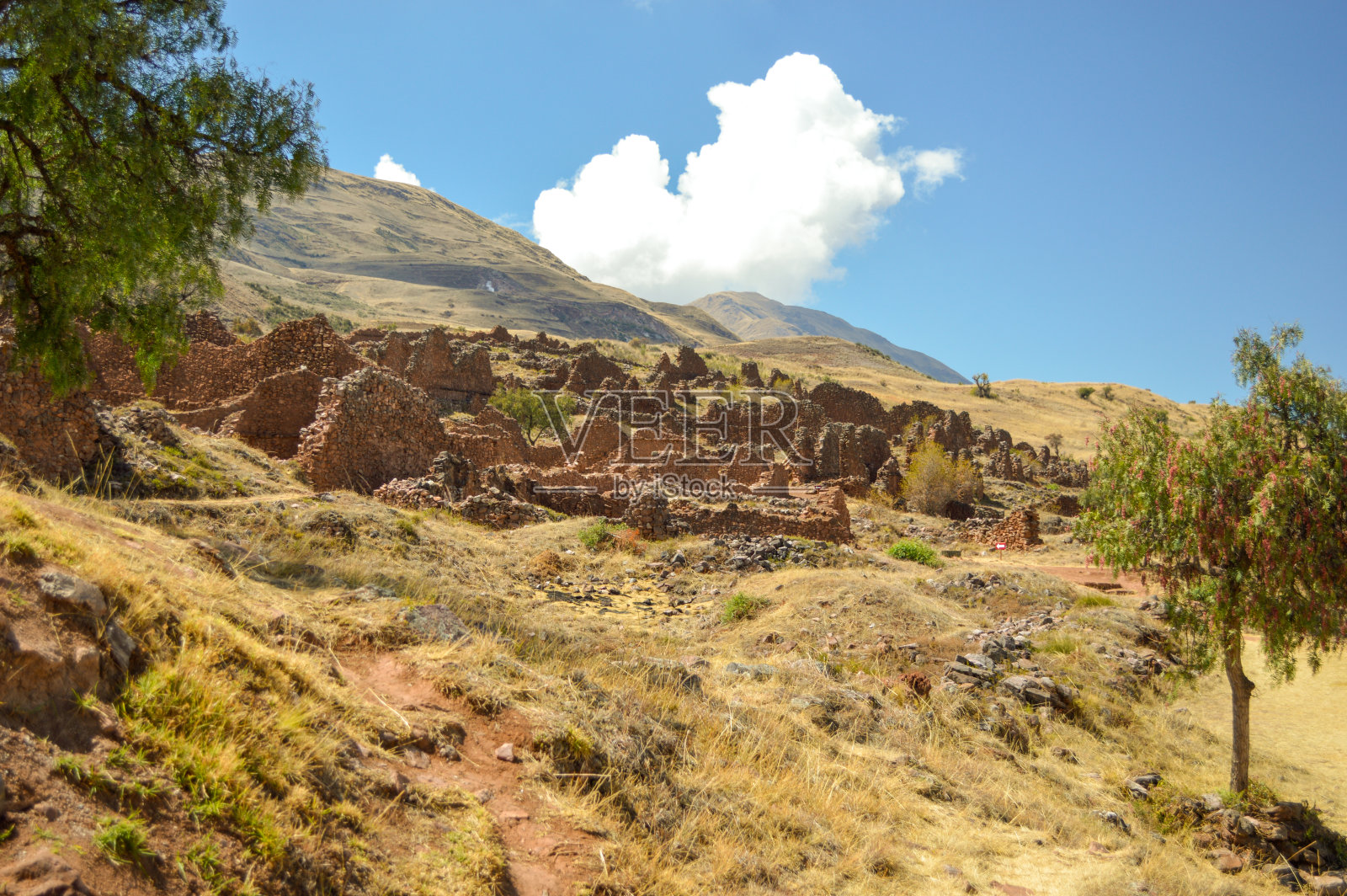 秘鲁皮基拉塔的考古遗址照片摄影图片