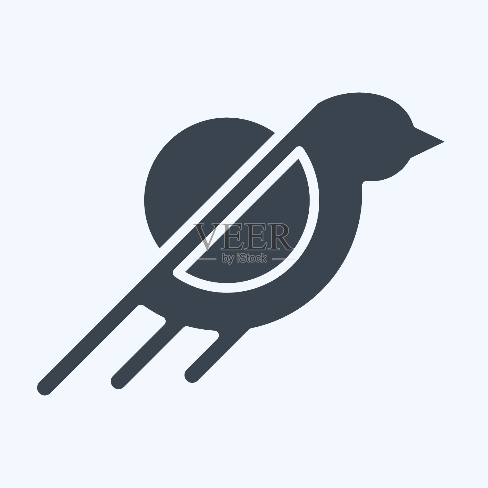 图标环保意识。与回收符号有关。字形风格。简单的设计说明插画图片素材