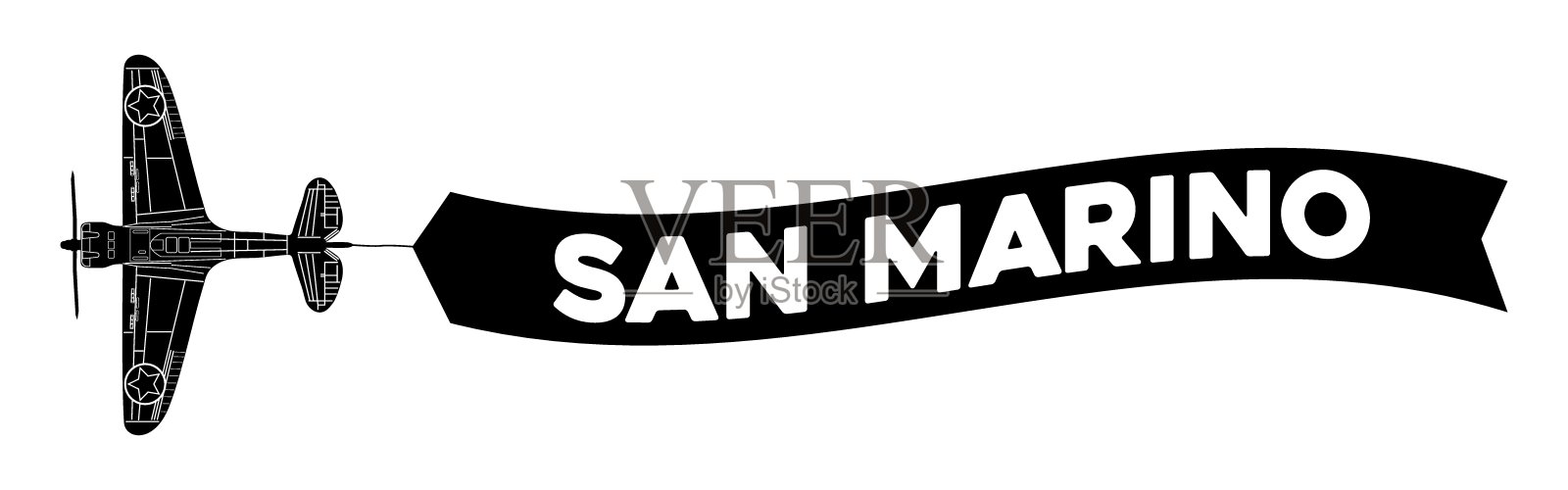 圣马力诺的广告横幅插画图片素材