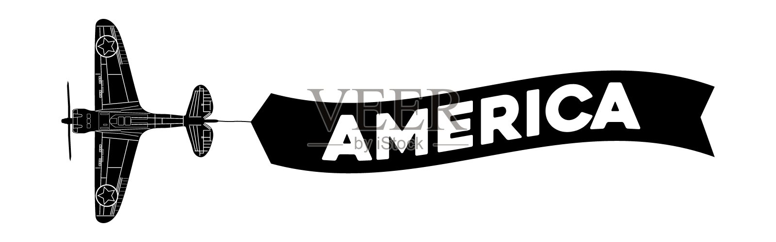 美国广告横幅插画图片素材