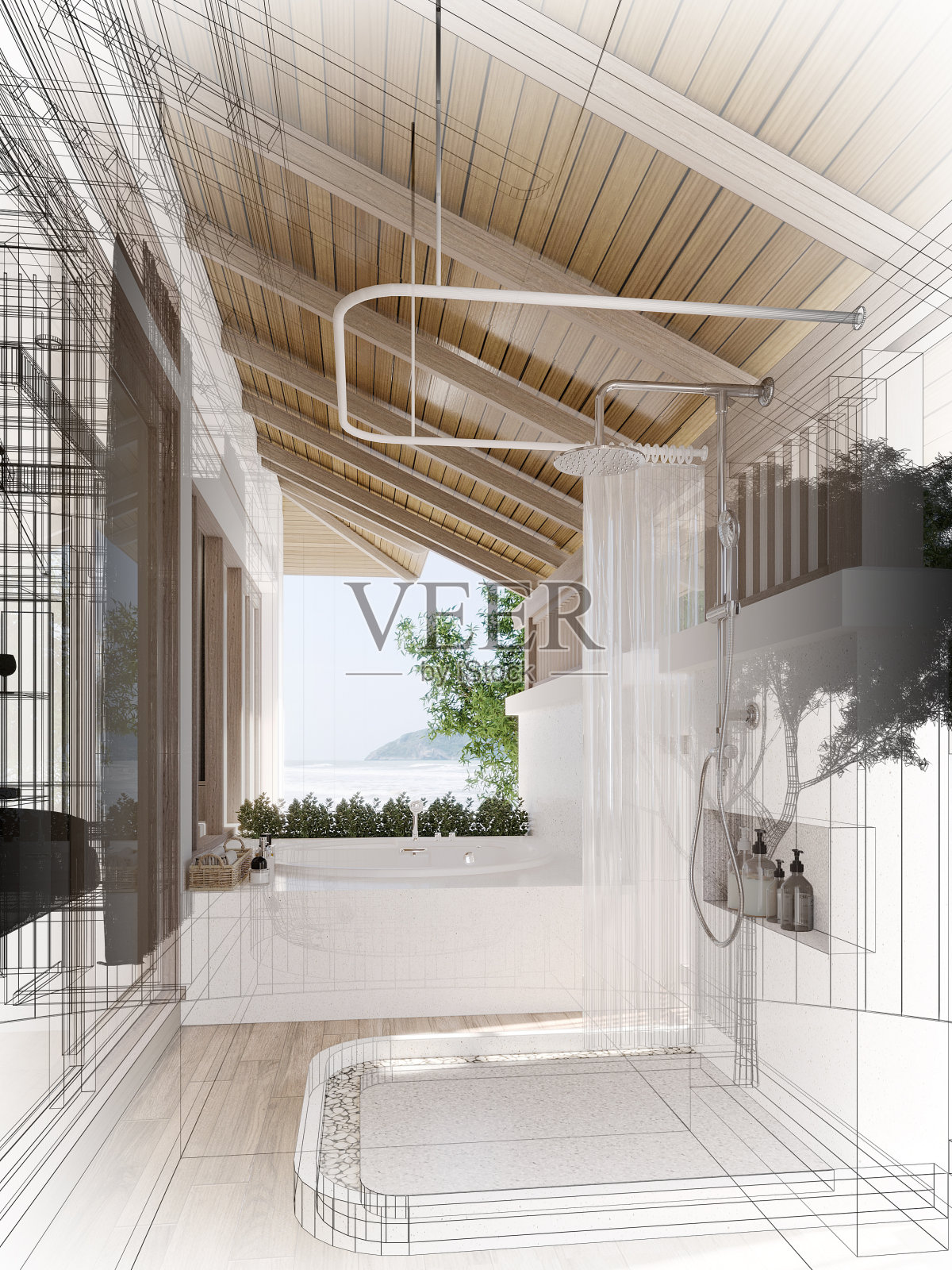 室内卧室3d效果图照片摄影图片