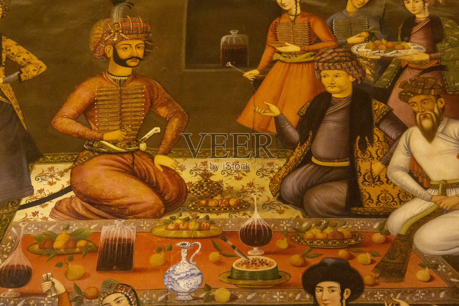 伊斯法罕四十柱宫的艺术特色照片摄影图片