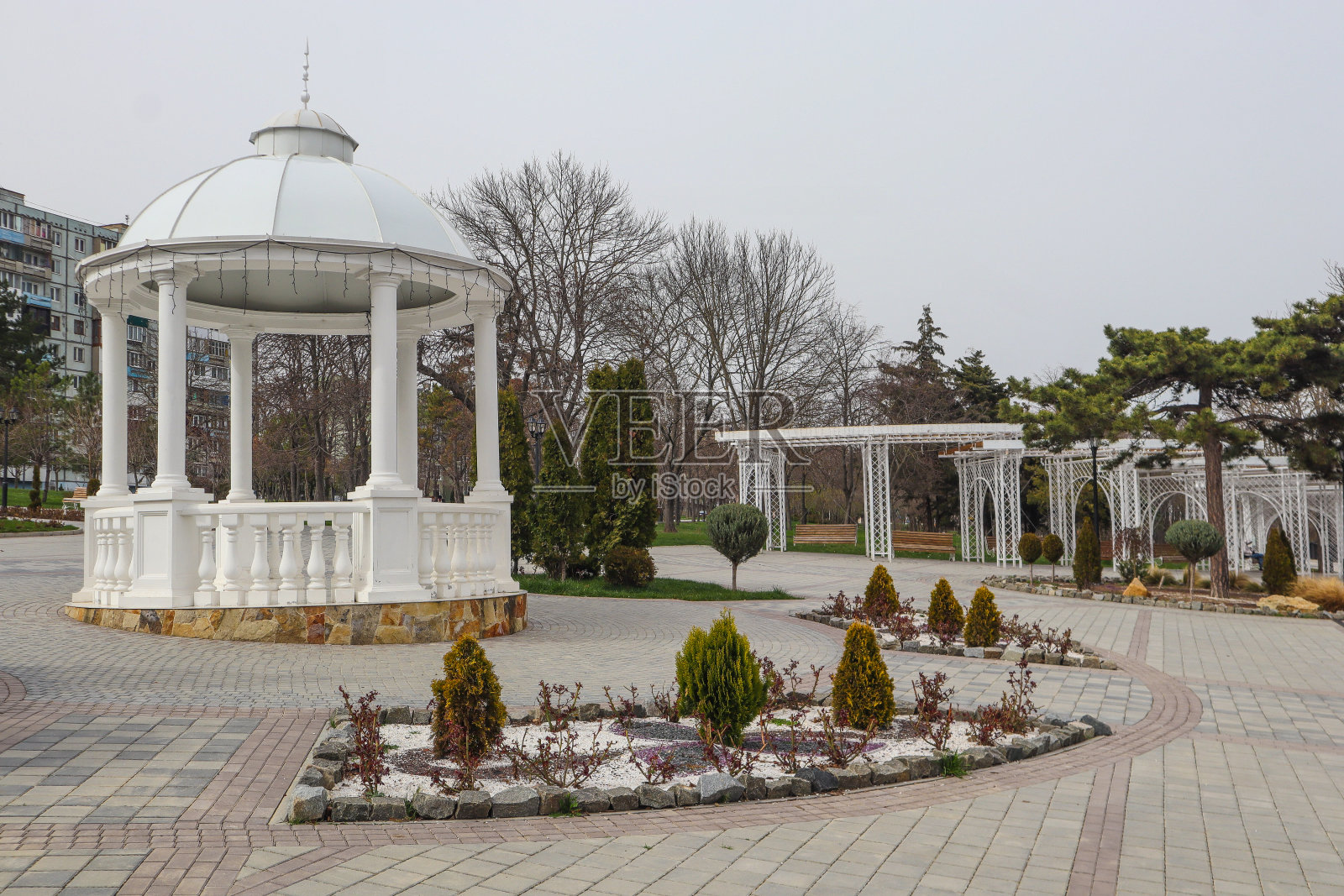 公园的圆形大厅照片摄影图片