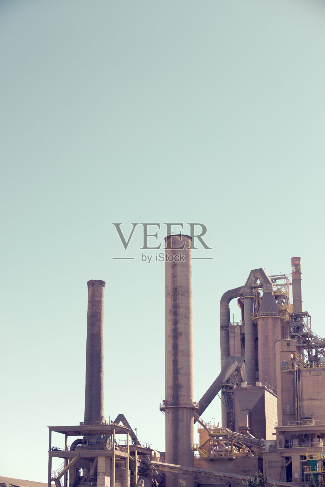 水泥厂的外景照片摄影图片