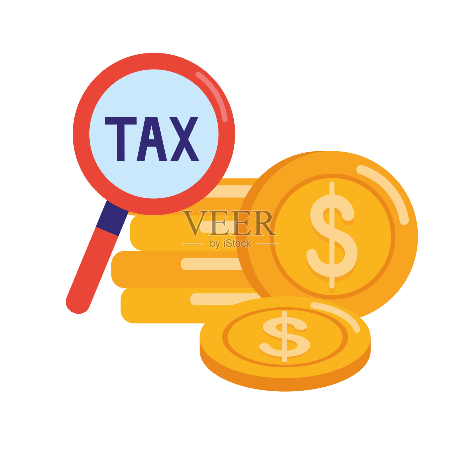 税收的一天插画图片素材