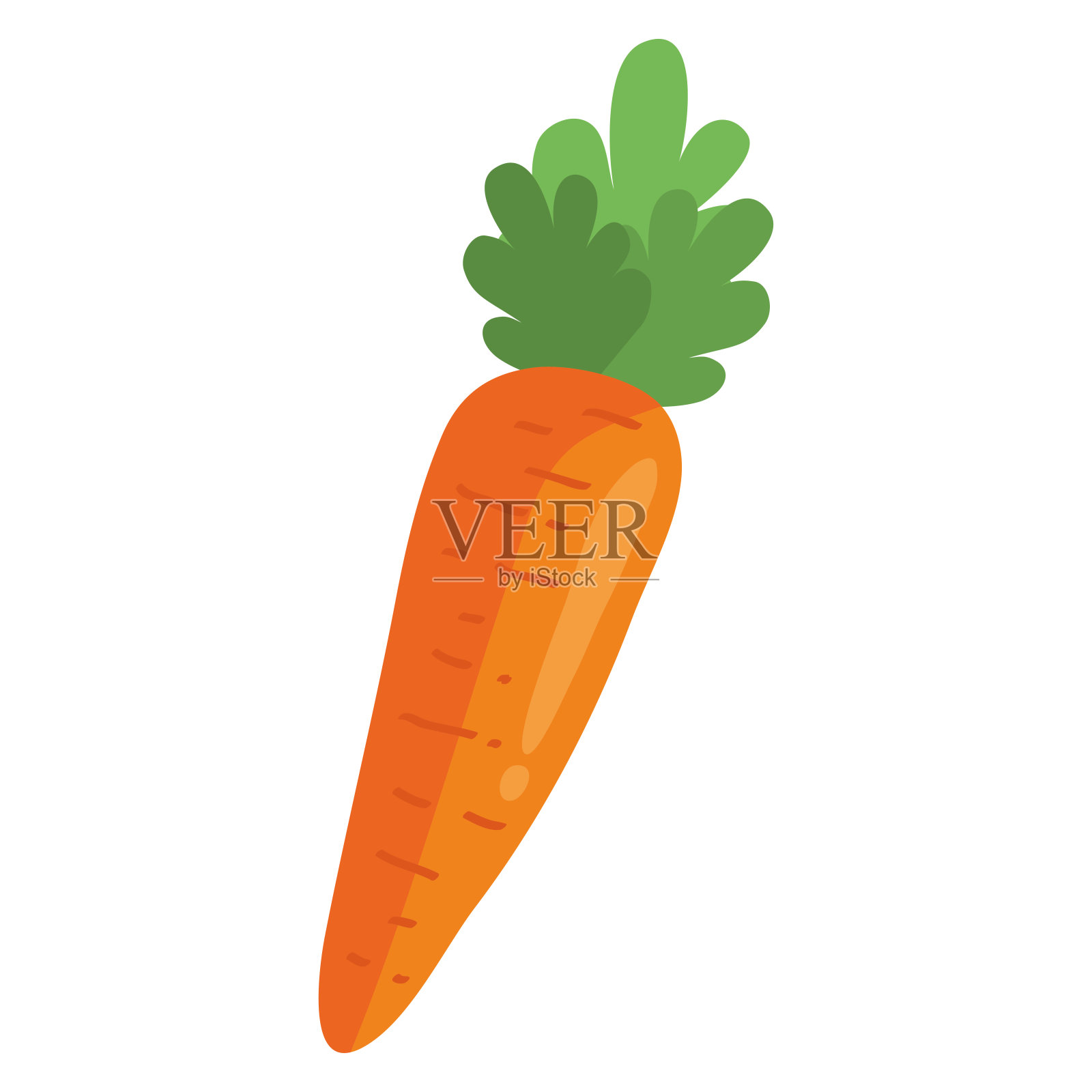 胡萝卜新鲜蔬菜图标插画图片素材