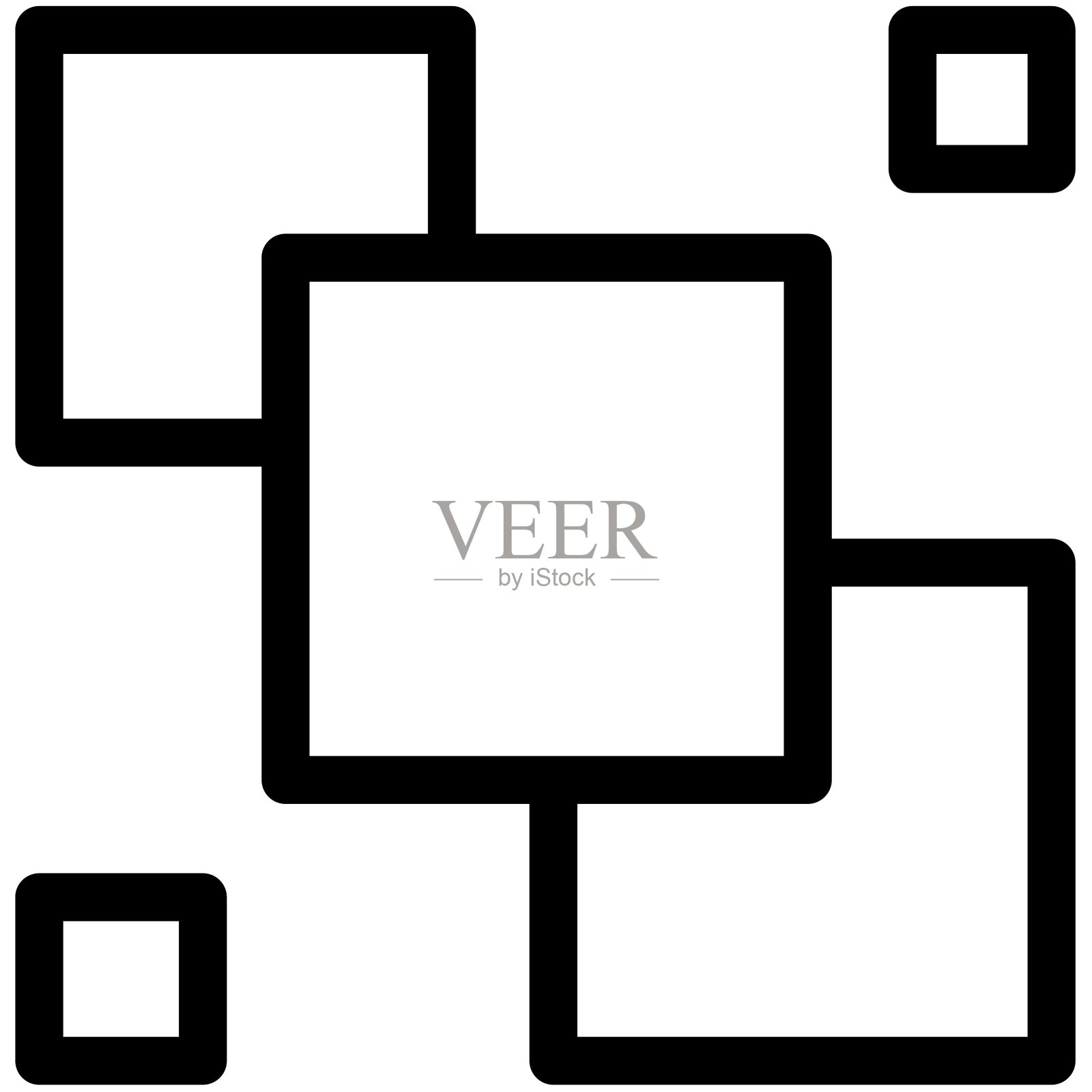 抽象形状彩色图标包插画图片素材