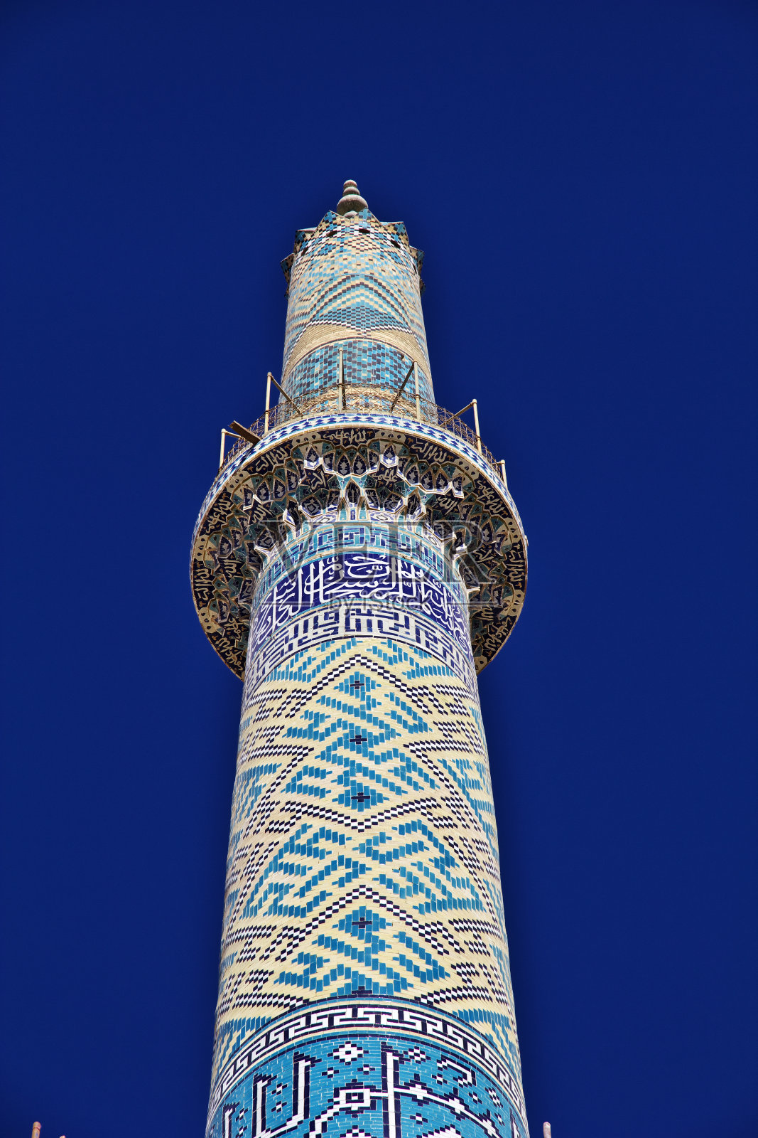 伊朗亚兹德古城的复古建筑照片摄影图片