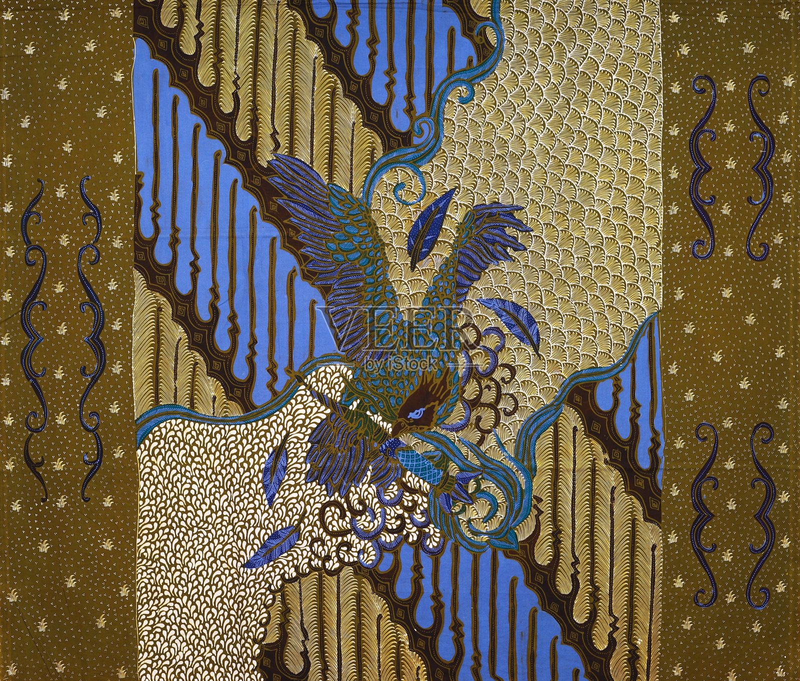 印尼蜡染手工纺织工艺照片摄影图片