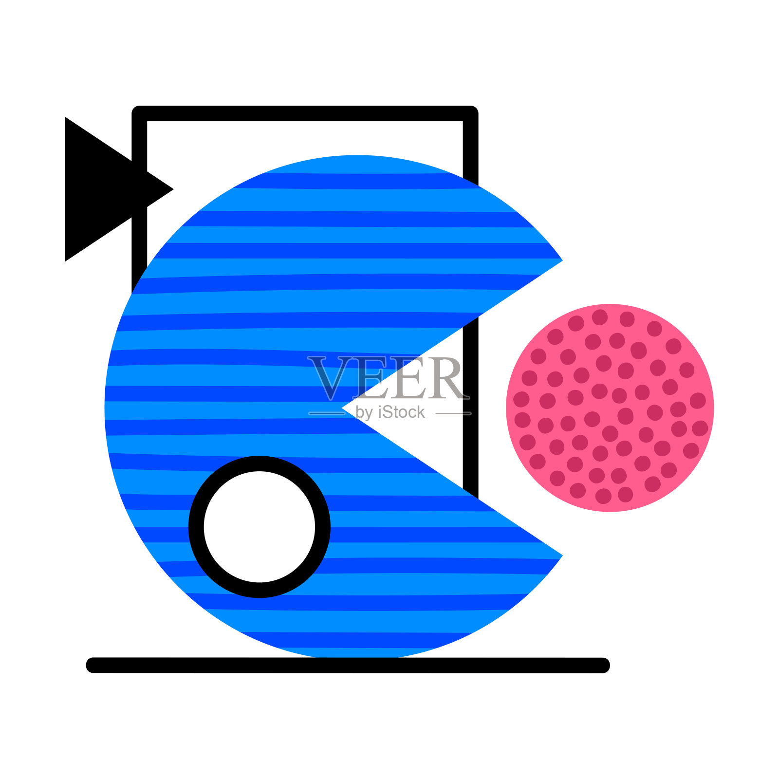 创意设计矢量构图的几何元素和形状插画图片素材