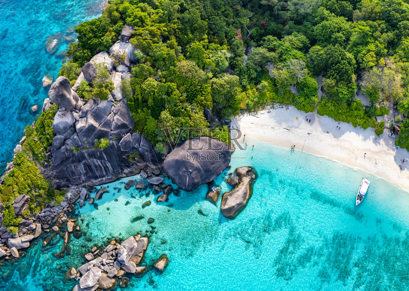 泰国攀牙的斯米兰岛鸟瞰图照片摄影图片