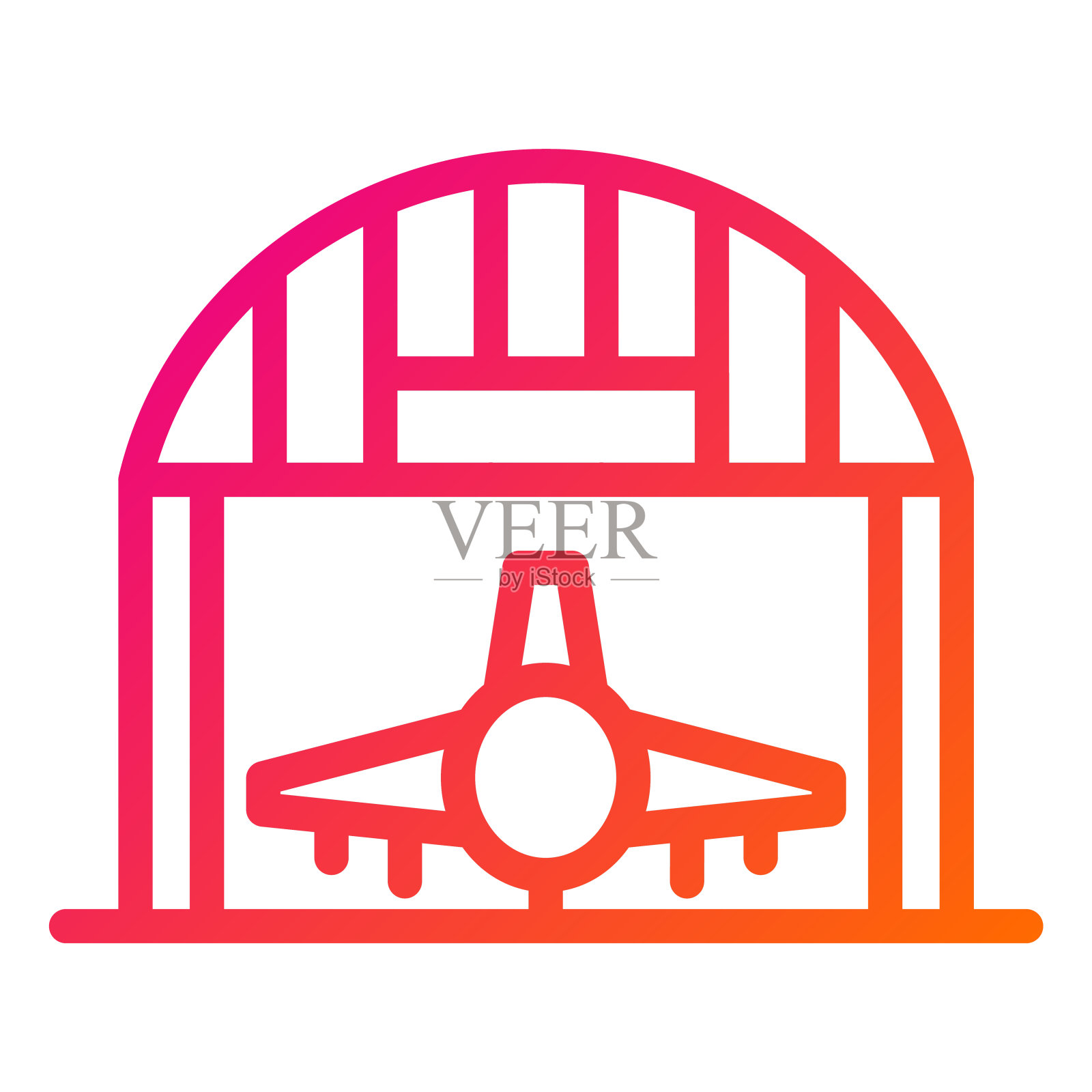 机库矢量图标设计插图插画图片素材