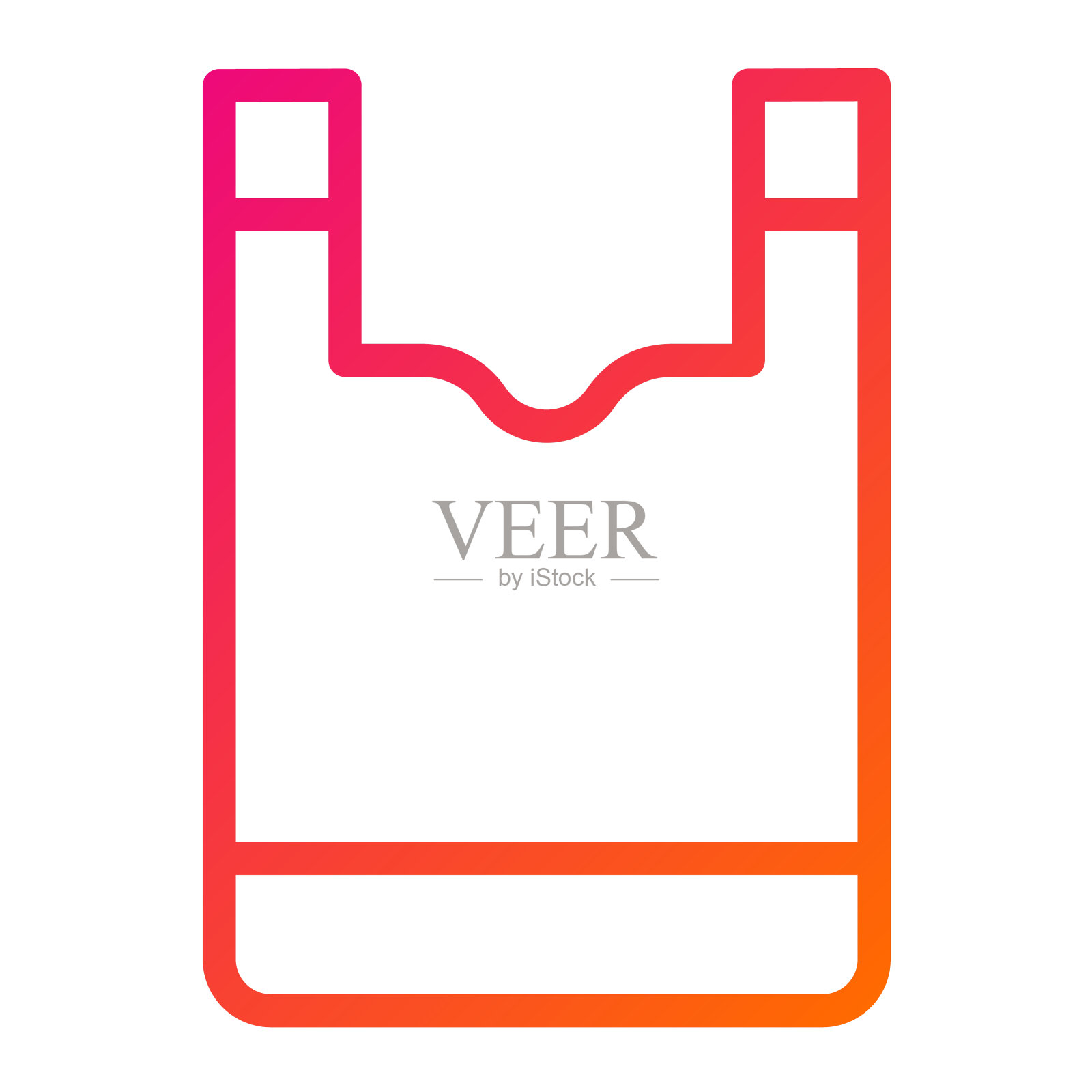 塑料袋矢量图标设计插图插画图片素材