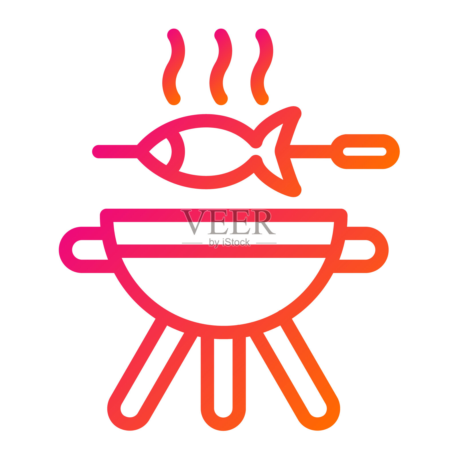 烧烤矢量图标设计插图插画图片素材