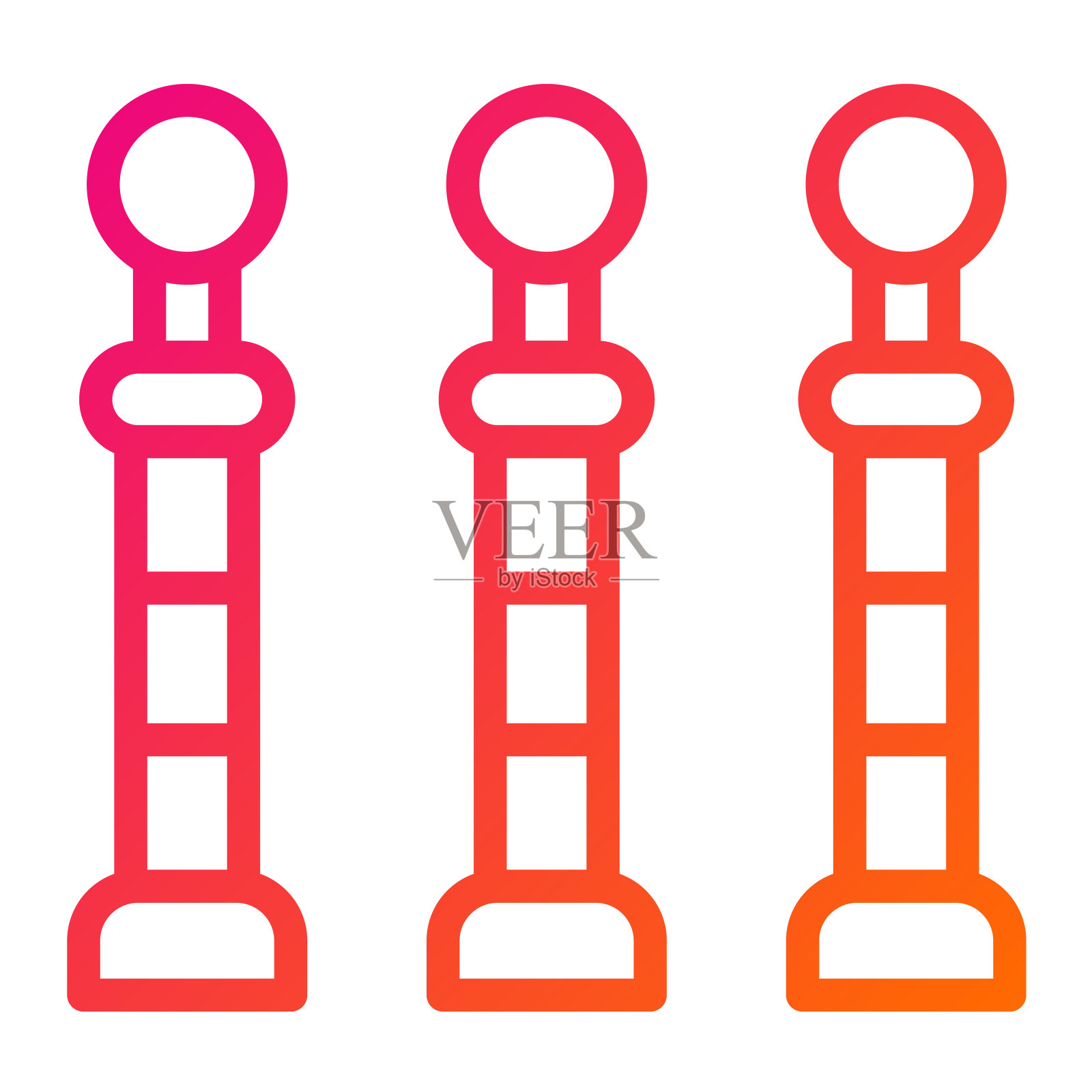 护柱矢量图标设计插图插画图片素材